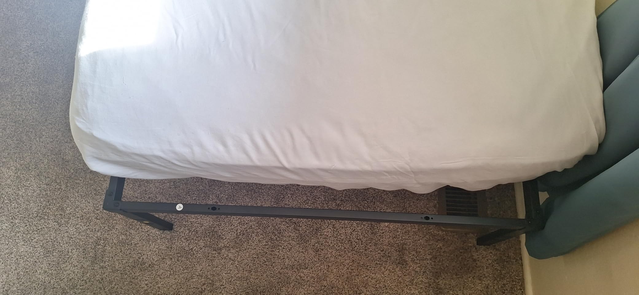 VASAGLE Twin Metal Bed Frame 14 Inches Tall, 550 lb Weight Capacity, No Box Spring Needed, with Under-Bed Storage, Easy Setup, Heavy-Duty Platform Bed, Mattress Retainers, Matte Black URMB653BD02S customer photo 1