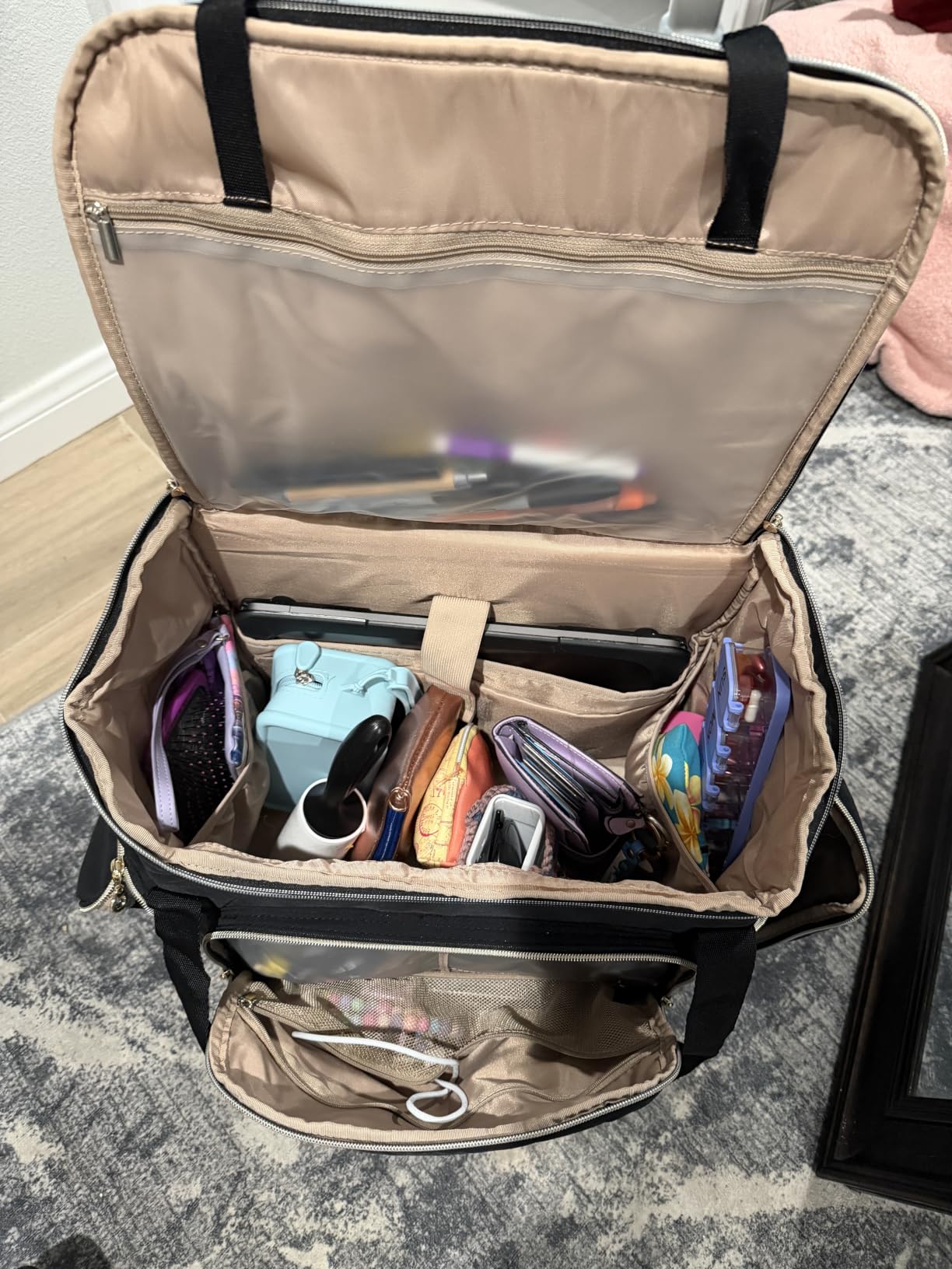 Marscamd Rolling Teacher Bag with 15.6