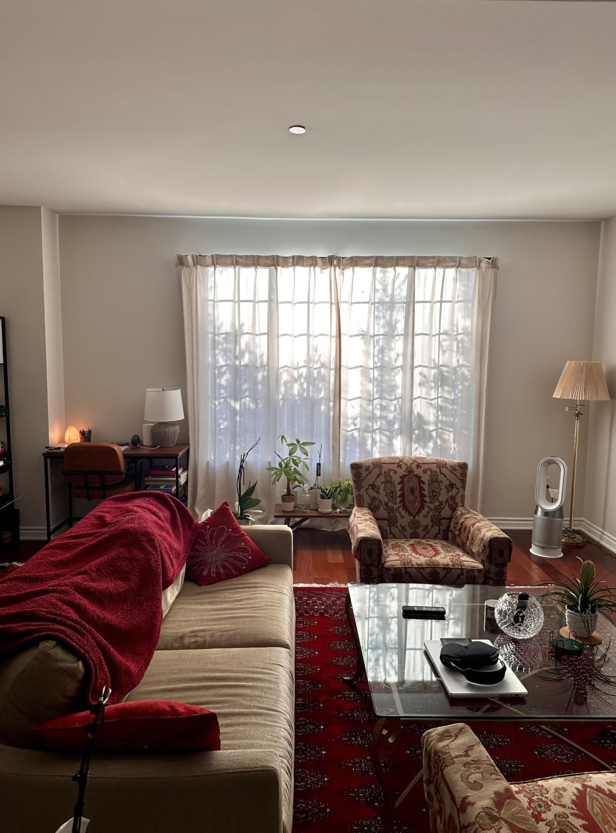 Birch Thick Linen 50 Inch Wide Viral Curtains 90 Inches Long for Sliding Glass Doors 2 Panels Set, Memory Shape Pinch Pleated Farmhouse Semi Sheer Light Filtering Dining Room Cream Ivory Window Drapes customer photo 1