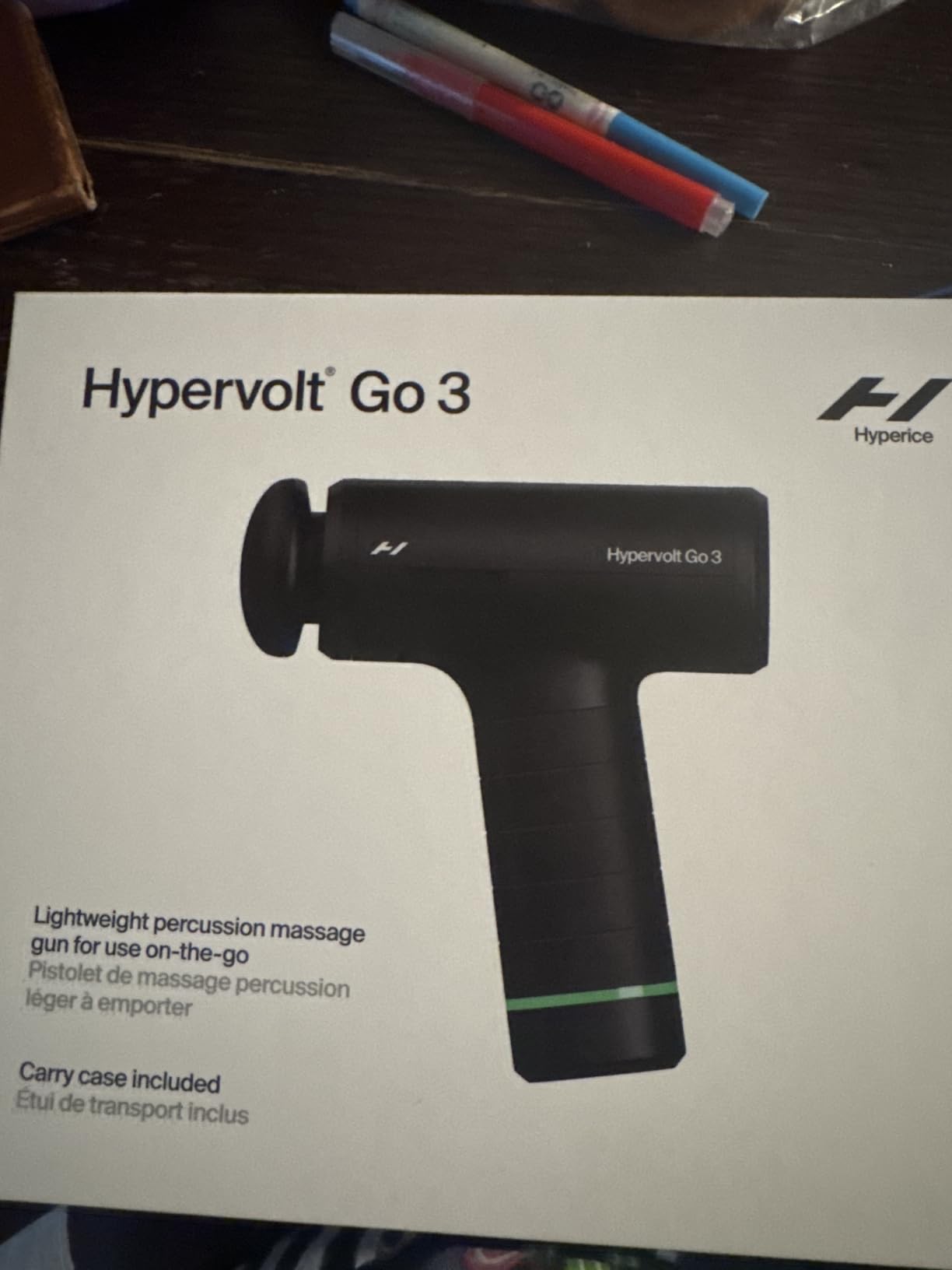 Hyperice Hypervolt Go 3 - Compact Handheld Percussion Massage Gun with QuietGlide Technology, 3 Speeds, Portable Lightweight Design, Helps Relieve Muscle Soreness and Improve Recovery customer photo 1