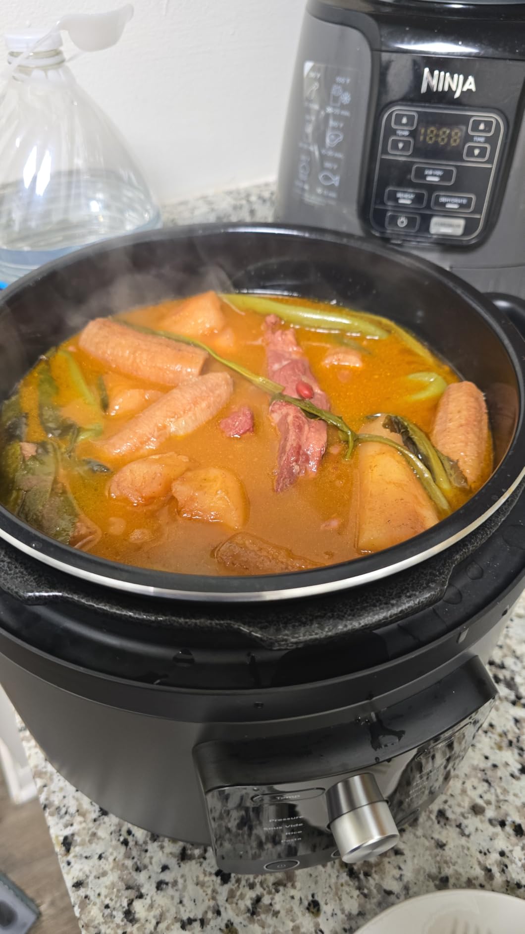 Ninja HyperHeat 9-in-1 Electric Pressure Cooker | 6.5 Qt Multi Cooker with Sear/Sauté, Slow Cooker, Rice Cooker, Sous Vide | 1200W | Fast Cooking, PFAS-Free Pot | Dark Gray | PC201GY customer photo 1