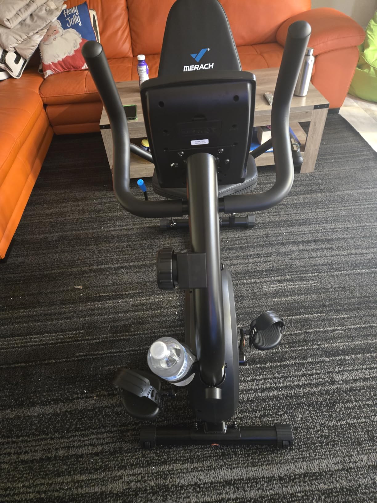 MERACH Recumbent Exercise Bikes for Home with Smart Bluetooth Equipment Exercise Bikes App, LCD, Heart Rate Handle Stationary Bikes for Home, Magnetic Recumbent Exercise Bike for Seniors Gym S08/S23 customer photo 1