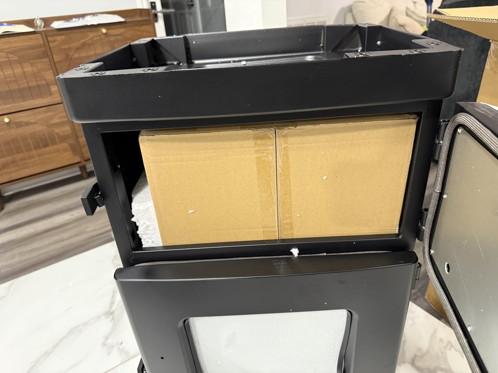 Vertical Large Propane Smoker with Cover & 4 Cooking Grates, Large Cooking Space, Heavy Duty & Weather-Resistant for Backyards, Smoke Ribs,Brisket,Chicken customer photo 2