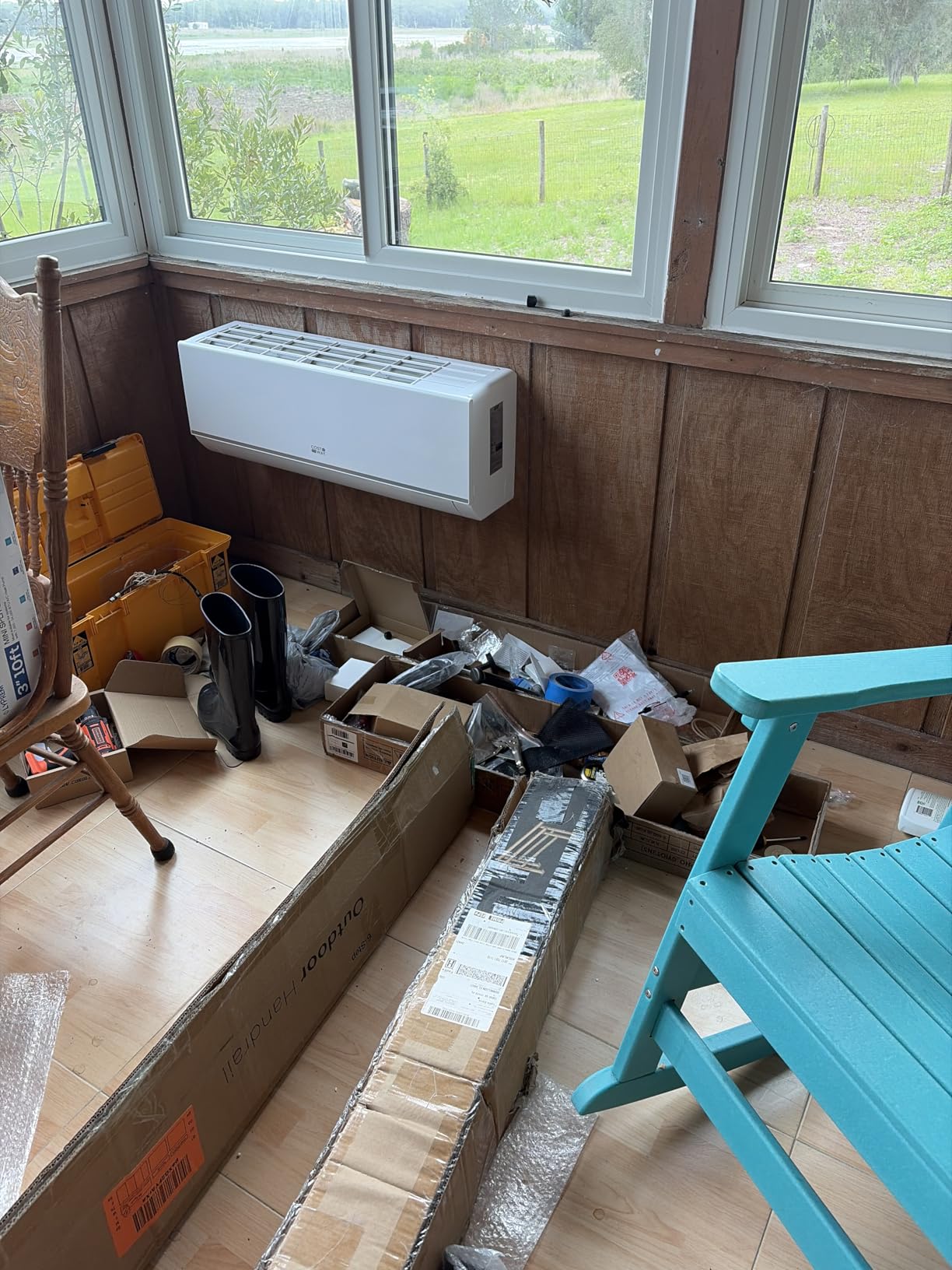 COSTWAY 12000 BTU Mini Split Air Conditioner & Heater | 20 SEER2 115V Wifi Enabled Inverter Split AC Up to 750 Sq. Ft, w/ Heat Pump & Installation Kit (Blast Pro Series) customer photo 1