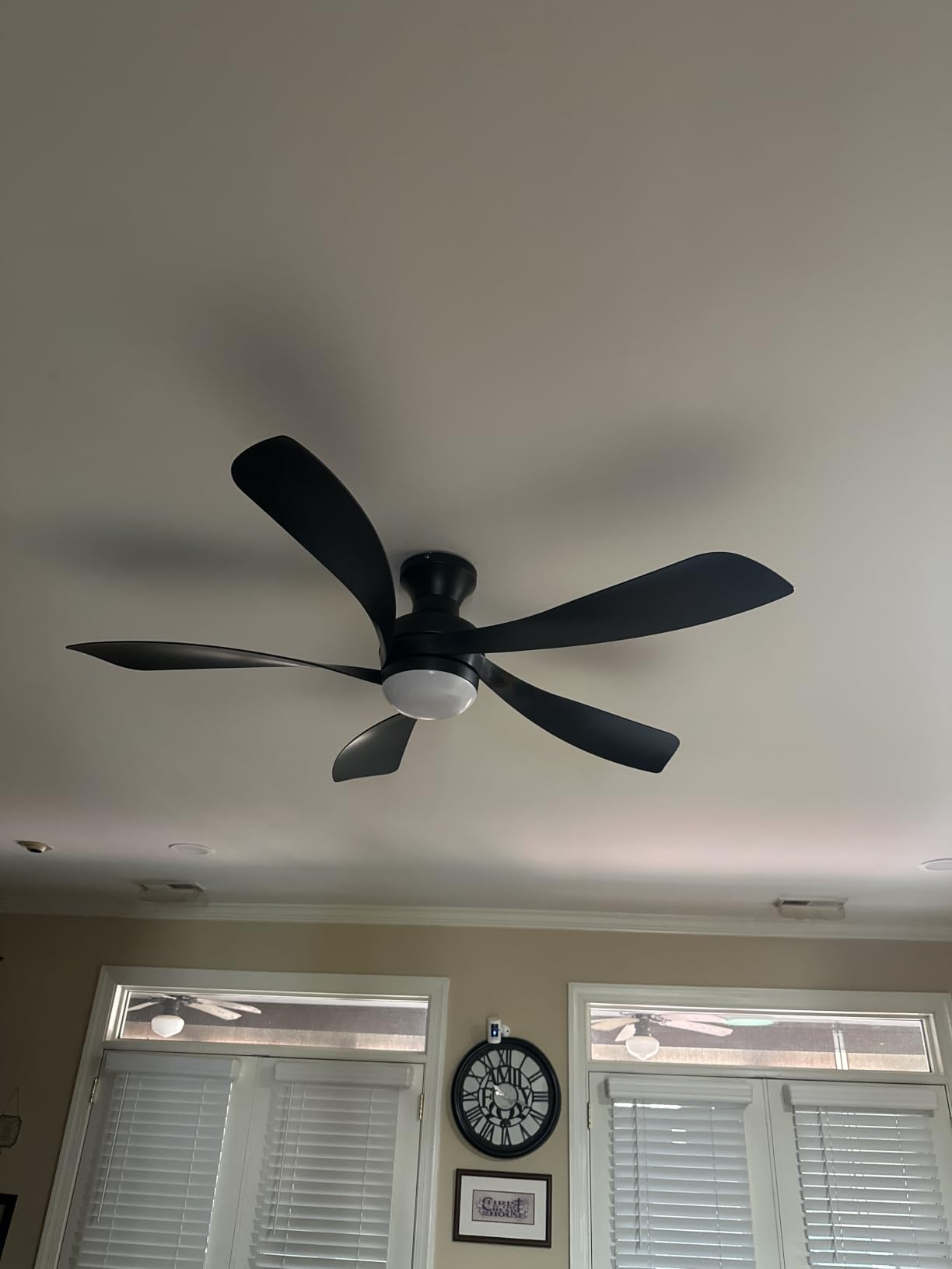 Sofucor Smart 52'' Low Profile Ceiling Fan with Lights and Remote, Flush Mount Ceiling Fan Work with APP/Alexa/Google for Farmhouse Bedroom Living Room Patio, Dimmable LED Quiet Reversible DC Motor customer photo 1