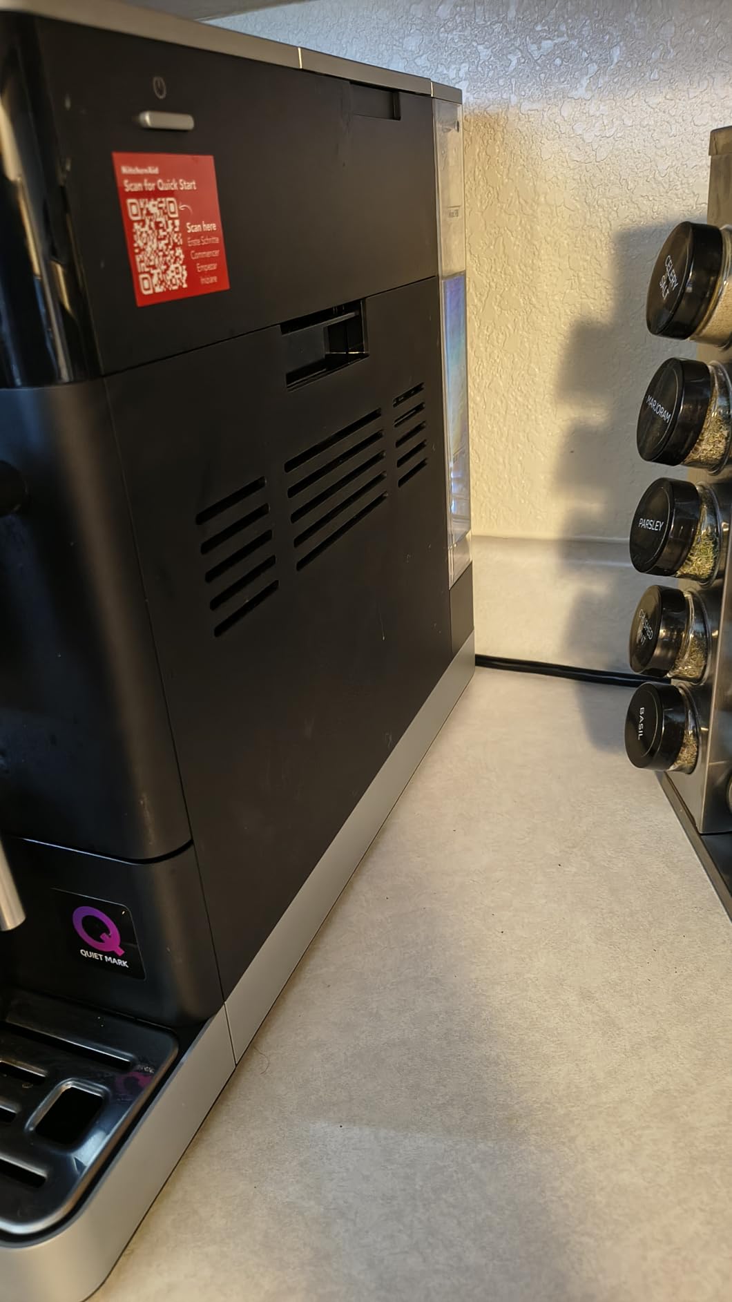 KitchenAid Fully Automatic Espresso Machine KF2 with 6 Hot and Iced Coffee Options | Built-In Grinder | Steam Wand, Black Matte KES8452 customer photo 2