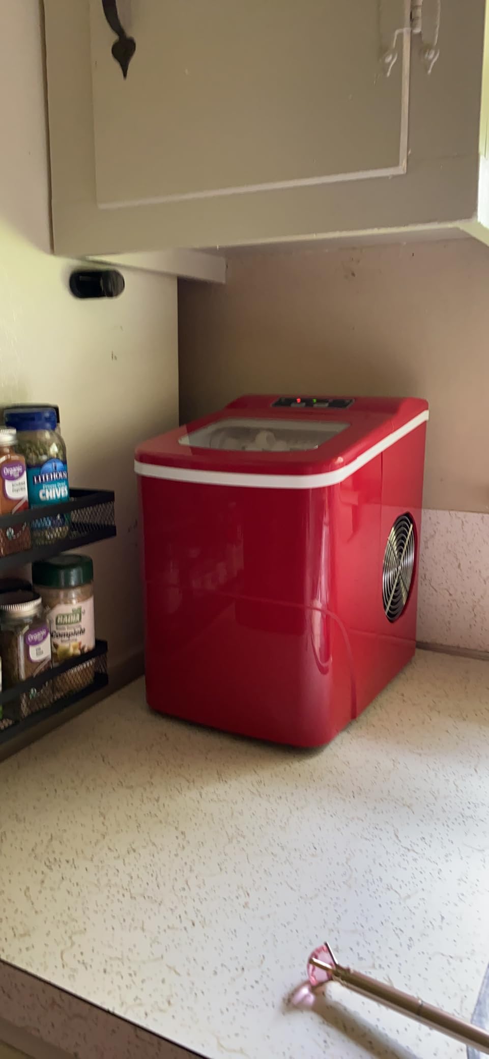 Electactic Countertop Ice Maker Machine 18lbs/24H, 6-Min Fast Bullet Portable Ice Maker, 6.69