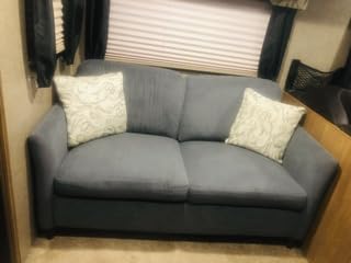 61 Comfy Corduroy Loveseat Sofa, Mid Century Modern Love Seats (Beige) customer photo 1