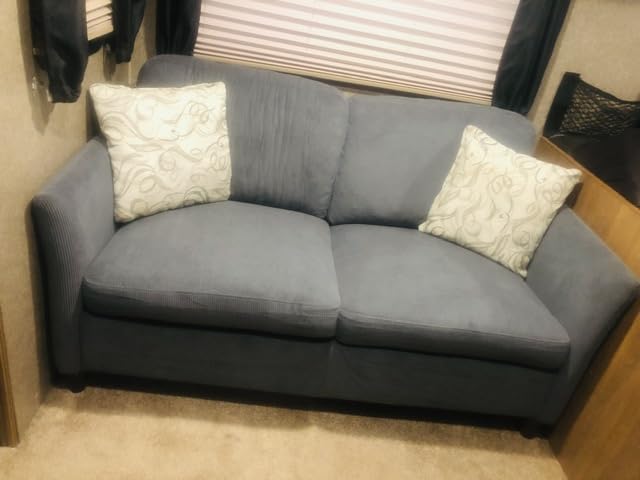 61 Comfy Corduroy Loveseat Sofa, Mid Century Modern Love Seats (Beige) customer photo 2
