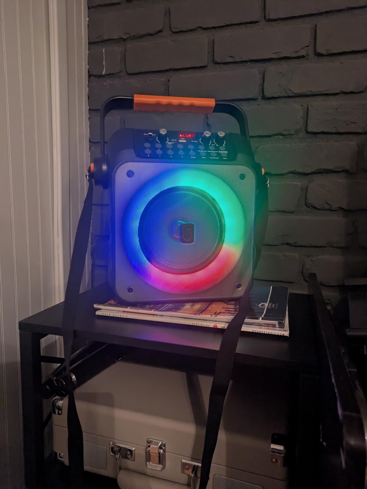 Karaoke Machine with 2 Wireless Microphones, All-in-One Portable Bluetooth 5.3 Speaker with Echo Adjustment and Deep Bass, Supports Vocal Remover, TWS/TV/Guitar for Home Party, Backyard BBQ customer photo 1