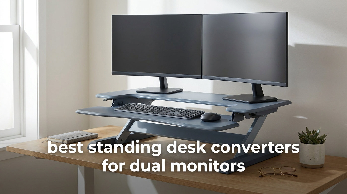 best standing desk converters for dual monitors