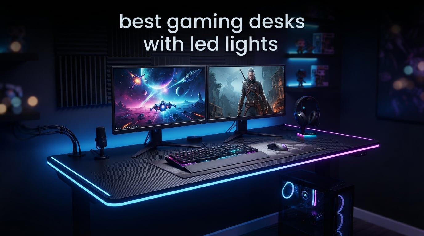 best gaming desks with led lights