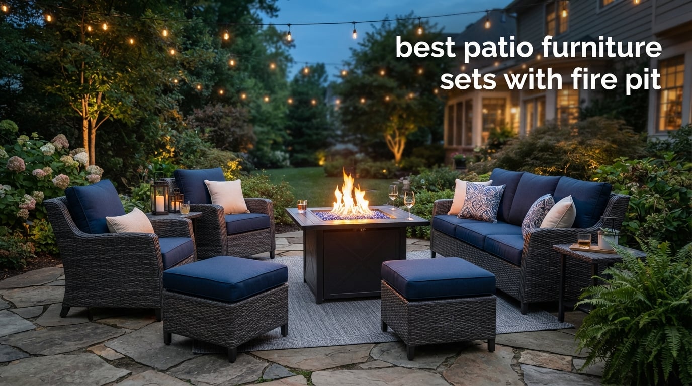 best patio furniture sets with fire pit