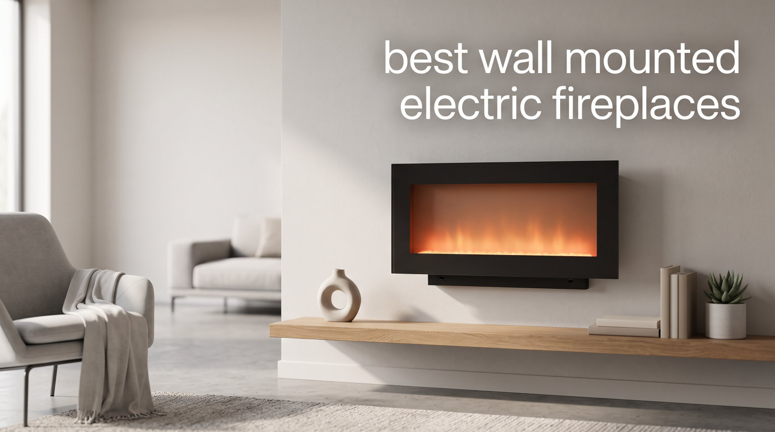 best wall mounted electric fireplaces