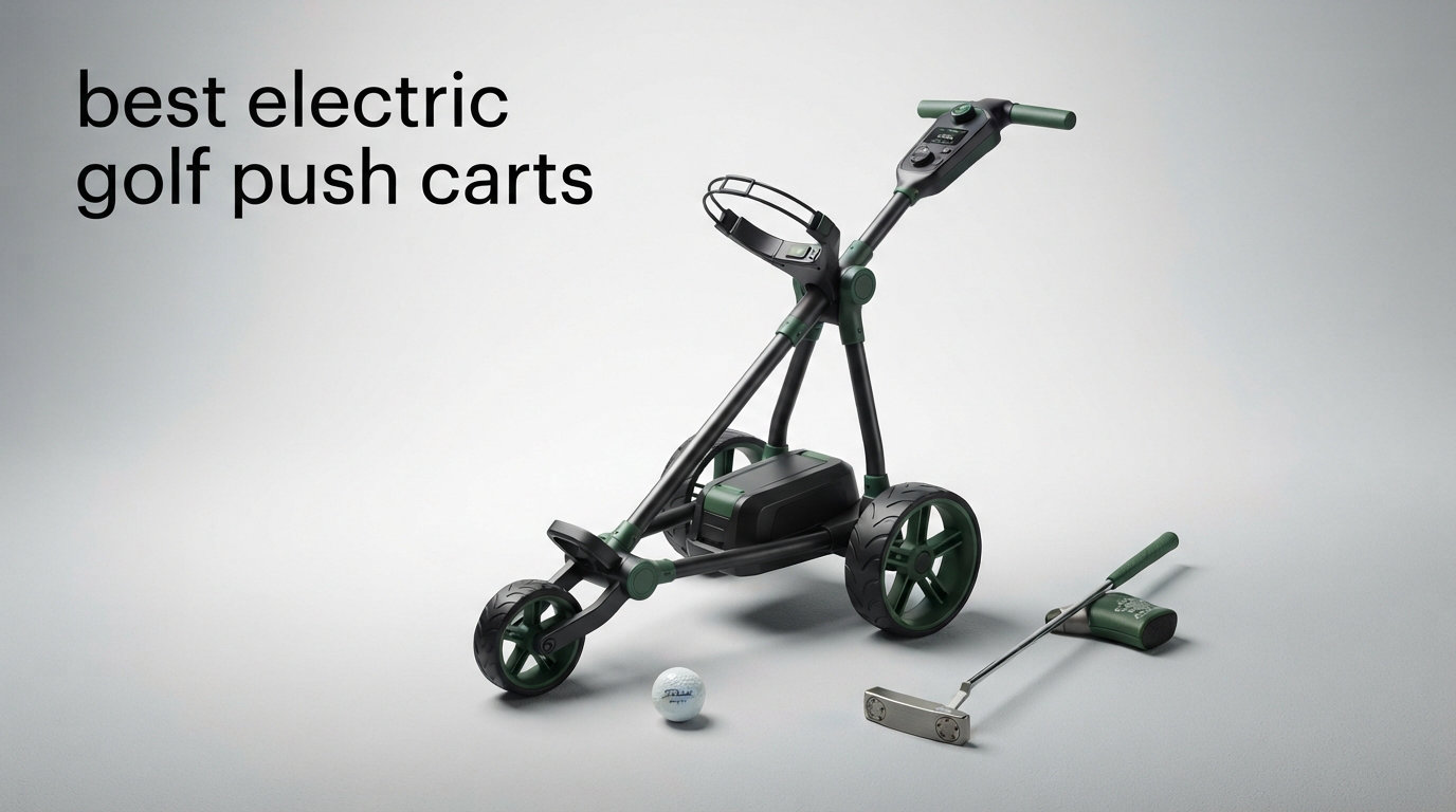 best electric golf push carts