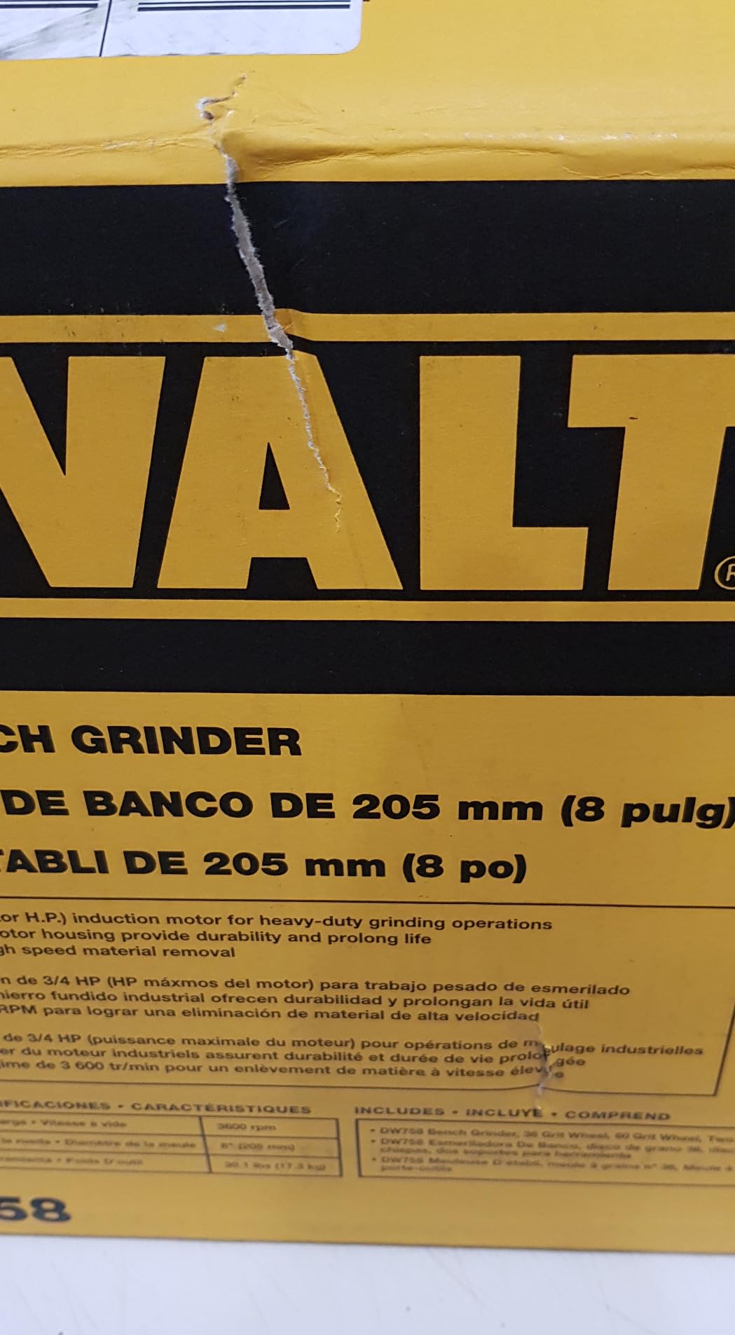 DEWALT DW758 8-Inch Bench Grinder customer photo 2