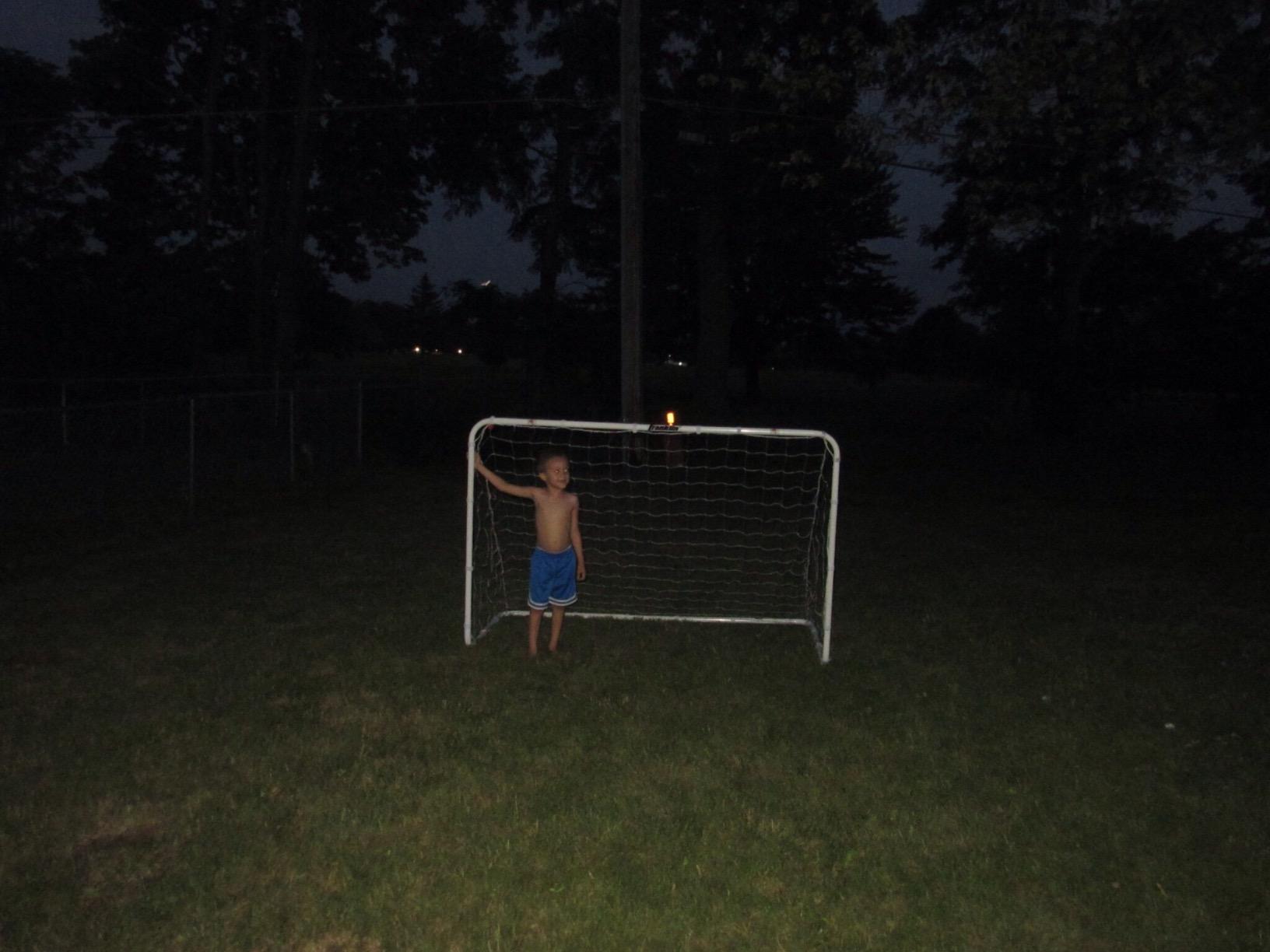 Franklin Sports Competition Soccer Goals - Backyard Portable Steel Soccer Goals - Adult + Youth Soccer Goal with Net + Ground Stakes Included - Multiple Sizes + Colors customer photo 2