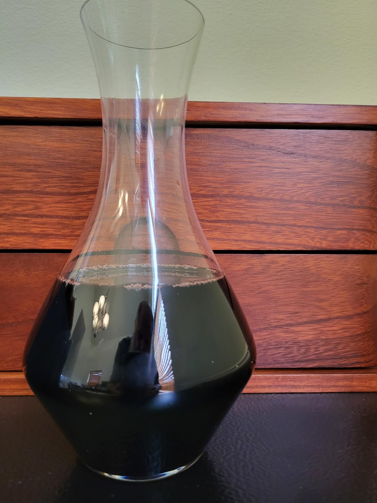 Riedel Cabernet Wine Decanter, Red Wine Decanter Crystal Glass 1440/13 | 37 1/8 oz capacity, 9 inches high, helps separate sediment from older vintages customer photo 1