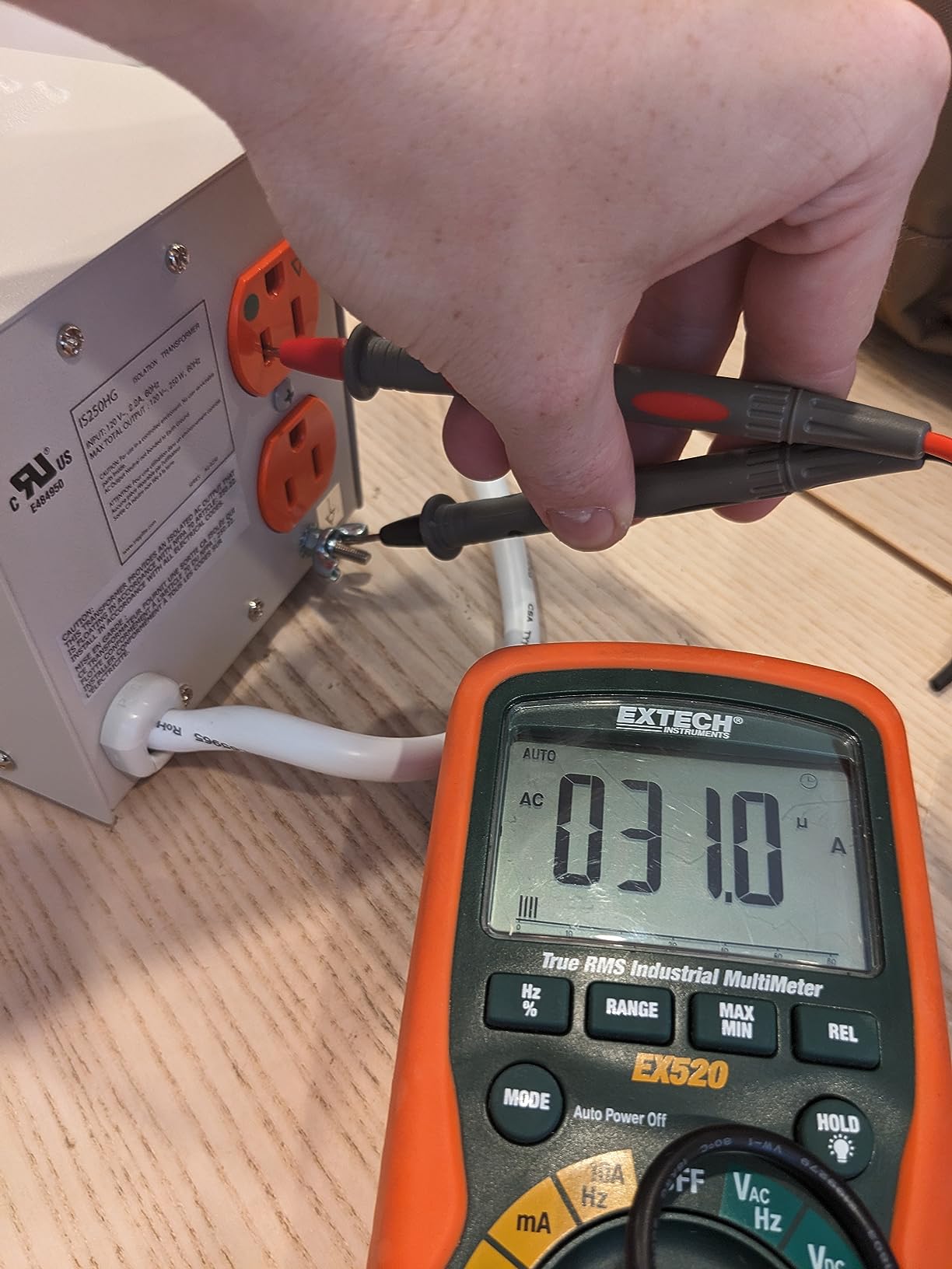 Tripp Lite IS250HG Isolation Transformer 250W Medical Surge 120V 2 Outlet TAA GSA customer photo 2
