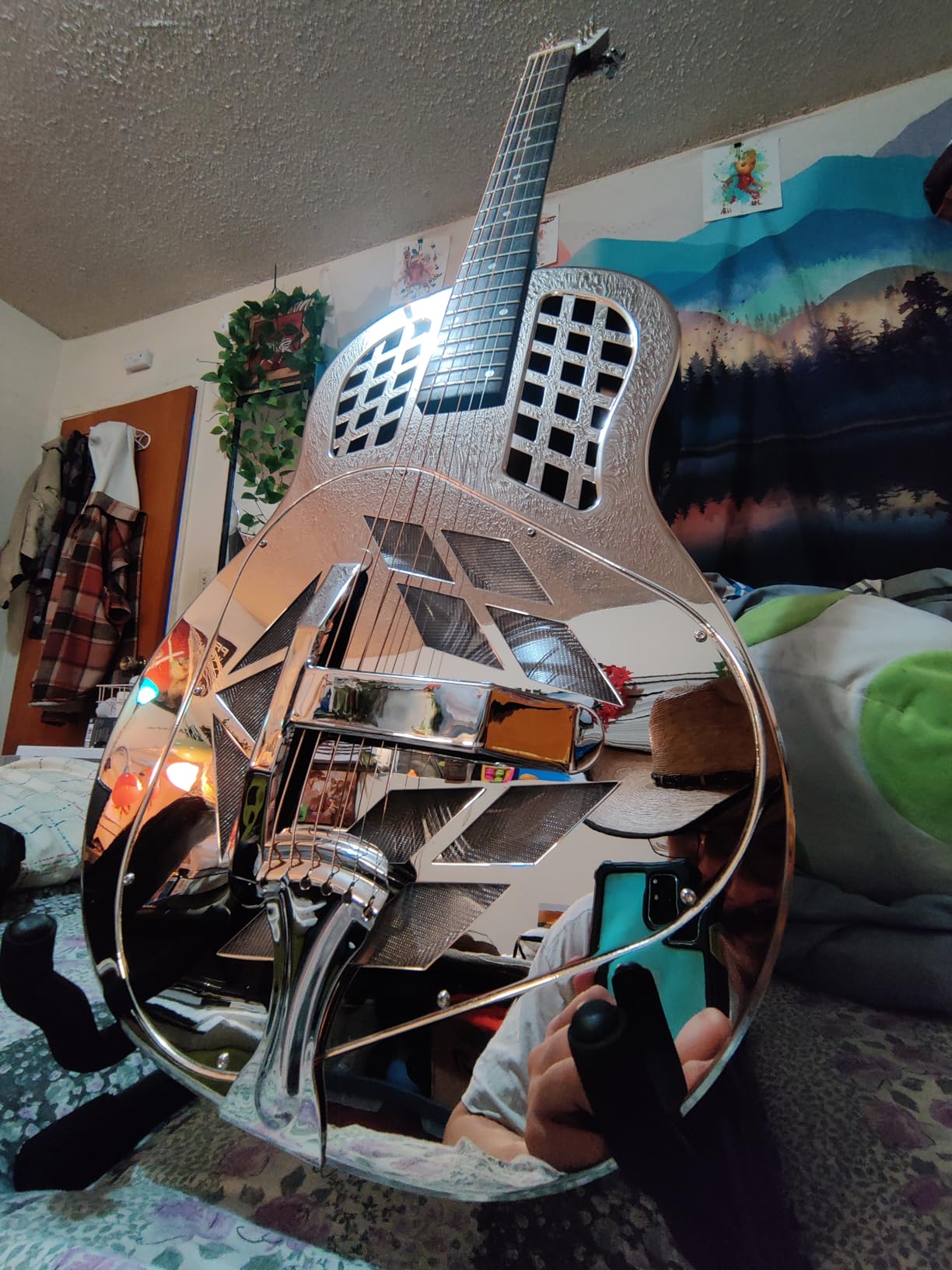 Regal RC-51 Tricone Resophonic Guitar - Nickel-Plated Brass Metal Body - 12th Fret Neck - Vintage Tone & Sustain - Rock Maple Saddle & Bone Nut customer photo 2