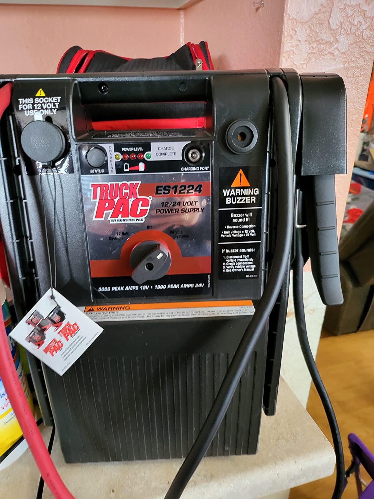 Clore Automotive Truck PAC ES1224 3000/1500 Peak Amp 12/24V Jump Starter customer photo 1
