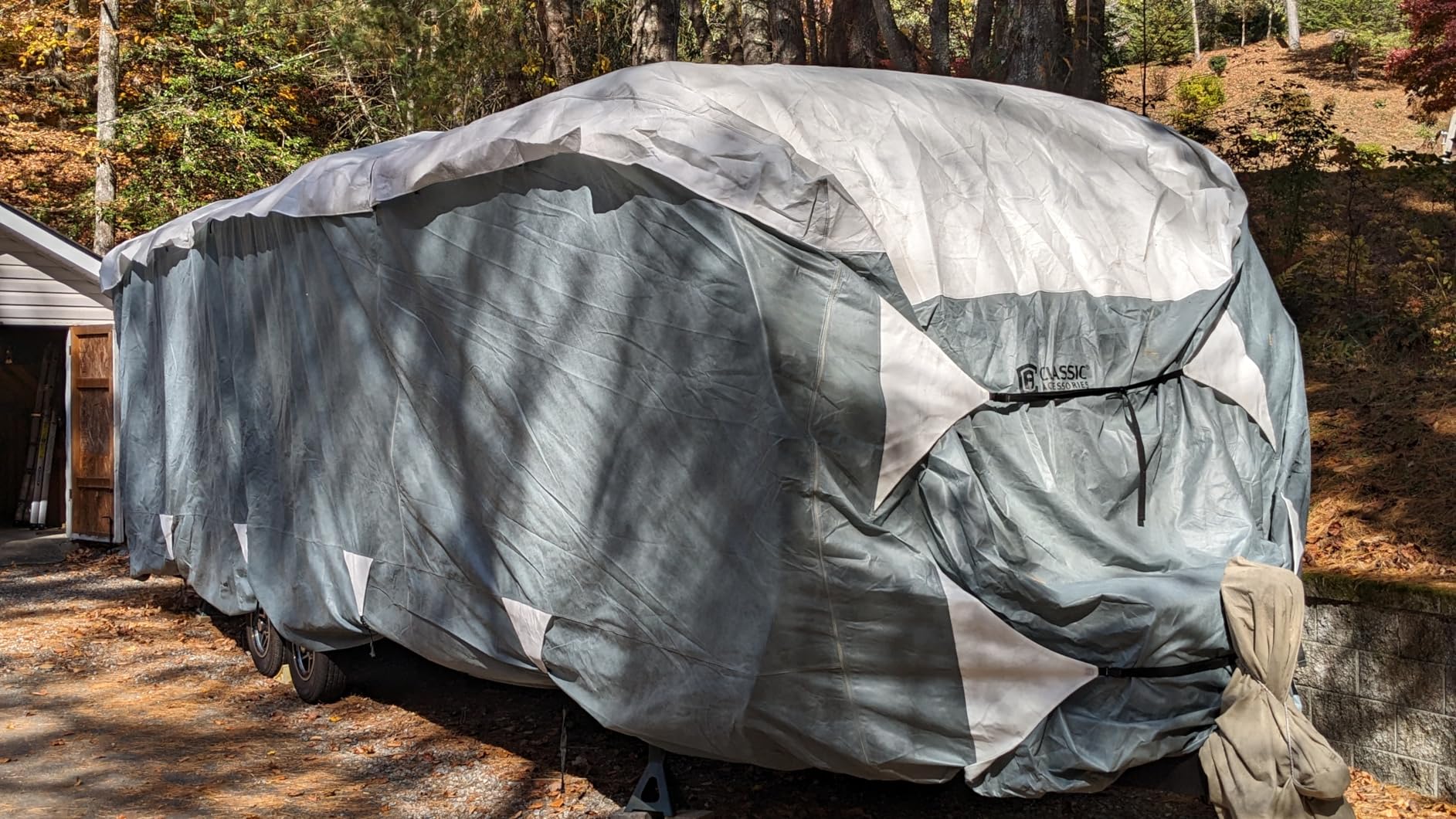 Classic Accessories Over Drive PolyPRO3 Deluxe Travel Trailer/Toy Hauler Cover, Fits 22'-24' RVs, RV Cover, Camper Cover, Travel Trailer Cover customer photo 1