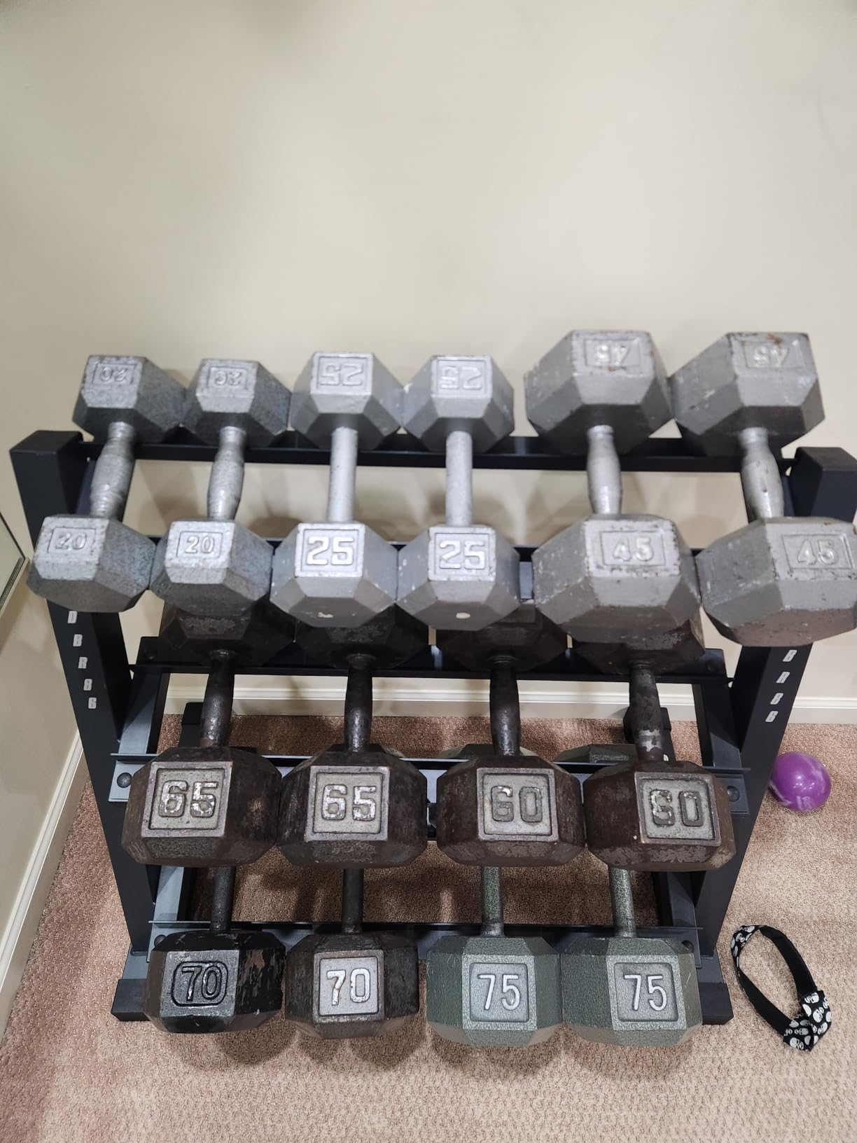 Marcy Weight Storage Organizer Racks for Dumbbells, Kettlebells, Weight Plates customer photo 1