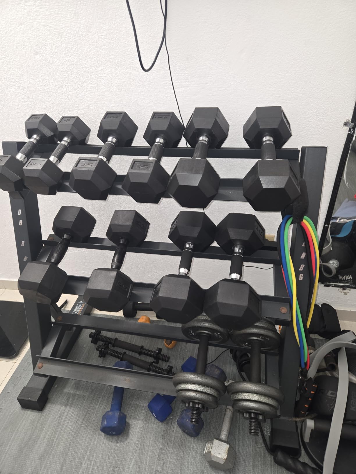 Marcy Weight Storage Organizer Racks for Dumbbells, Kettlebells, Weight Plates customer photo 2