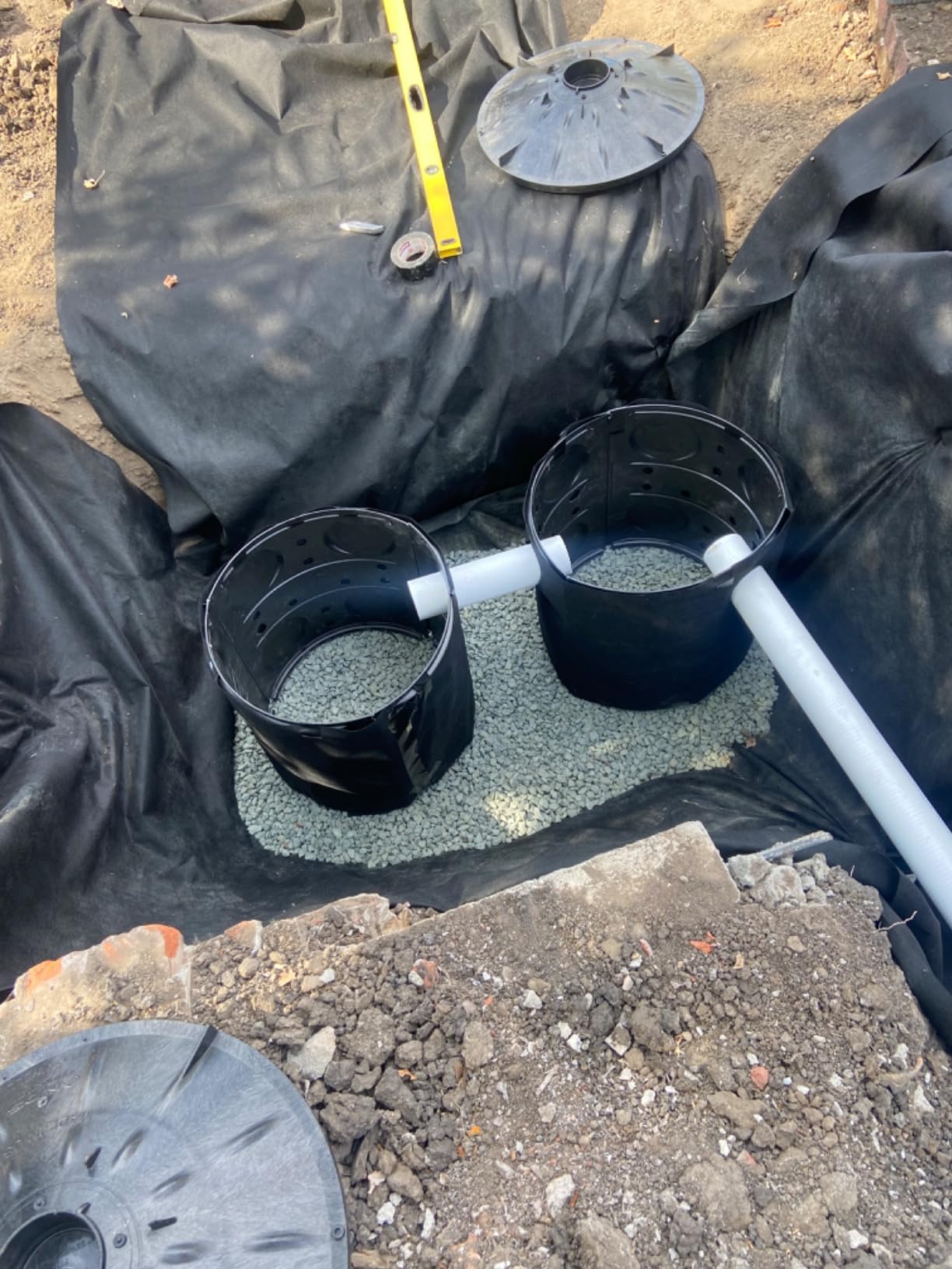 NDS FWAS24 50 Gal. Flo Stormwater Dry Well System Kit with 3 Side Panels & 1 Cover, Ideal for Rainwater Collection, Black customer photo 2