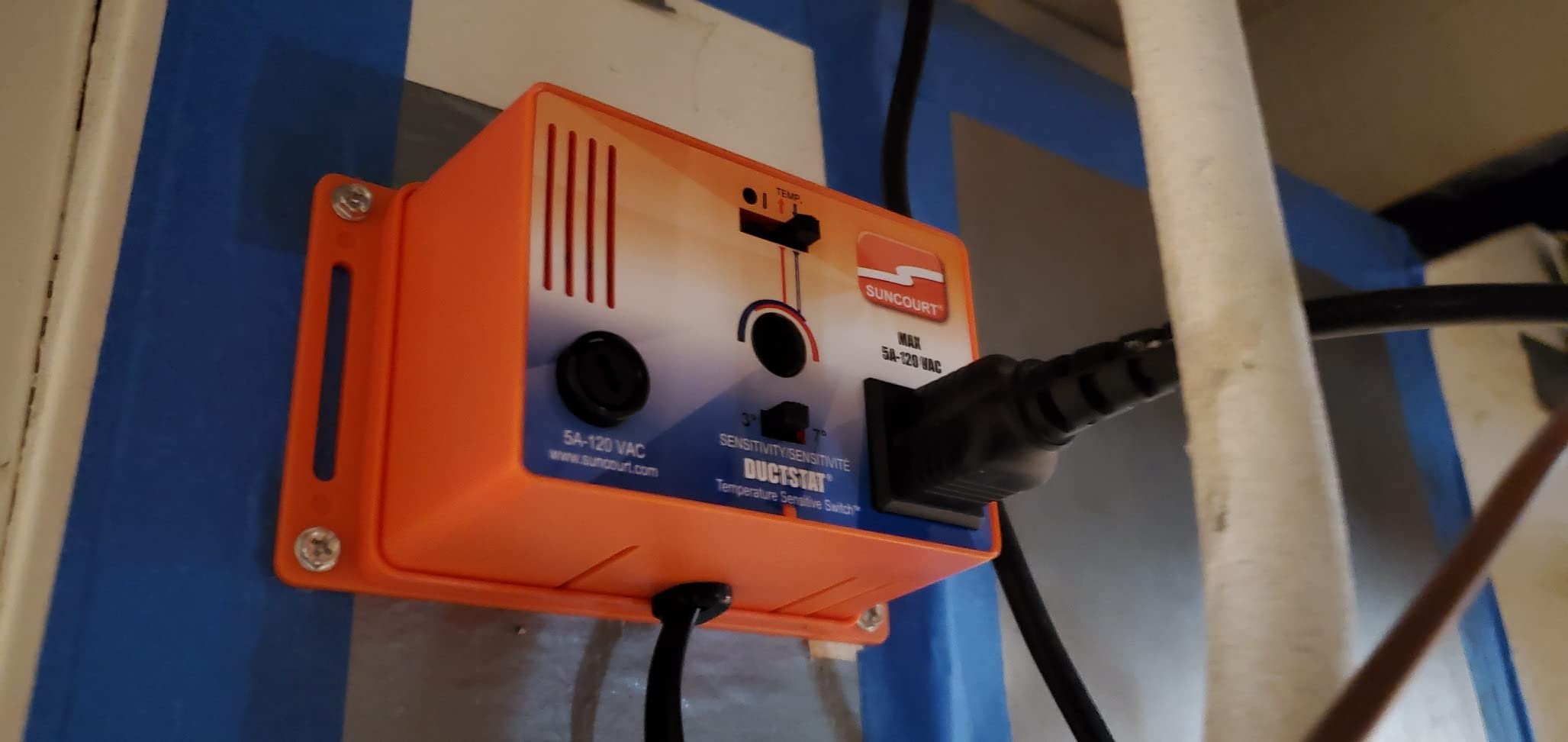 Tjernlund DB-2 Duct Booster Fan for Heating and Cooling Airflow, 275 CFM customer photo 1