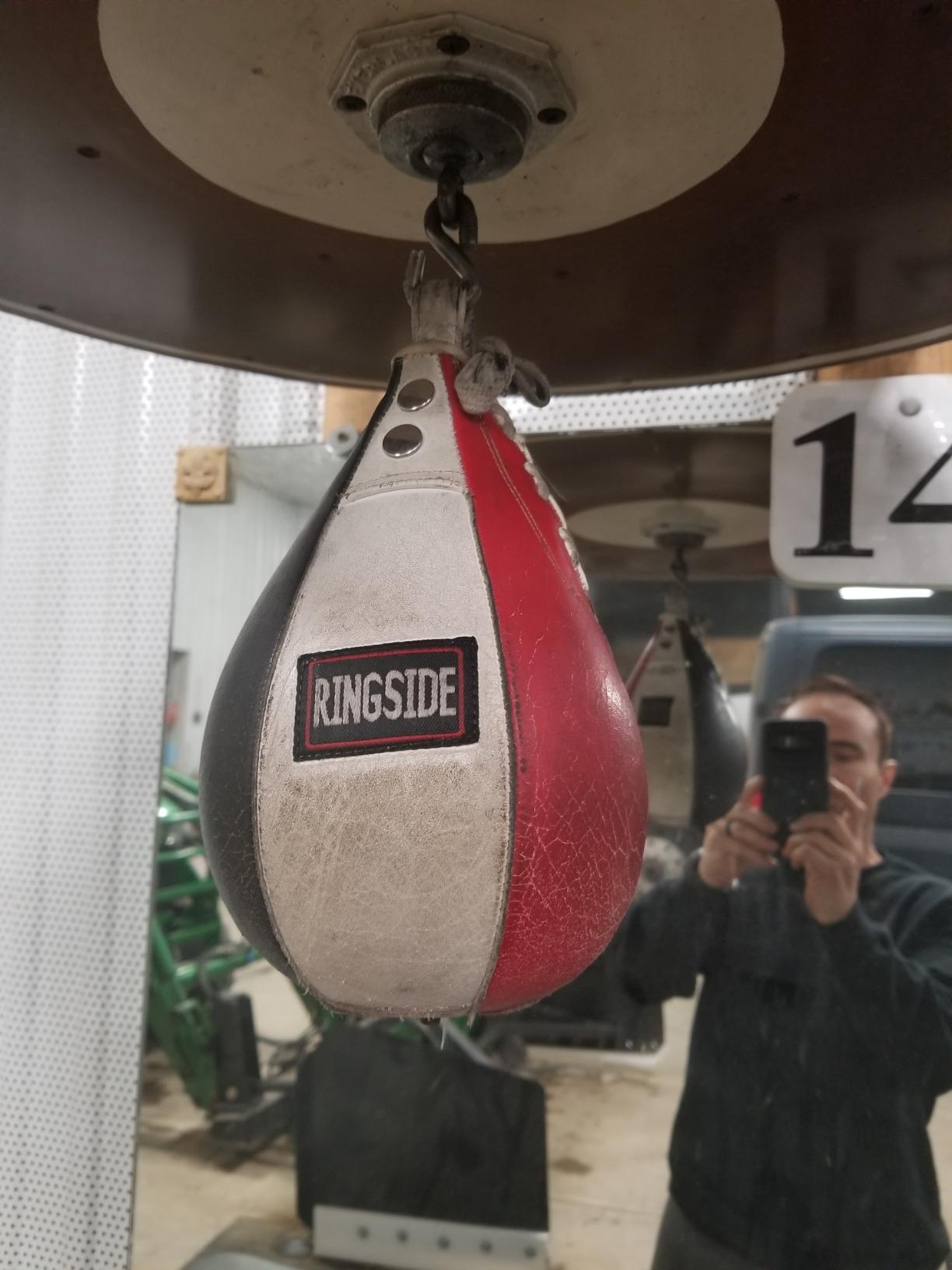 Ringside Boxing Speed Bag - Durable Leather Construction with Reinforced Triple-Stitched Seams and Heavy-Duty Attachment Loop customer photo 2