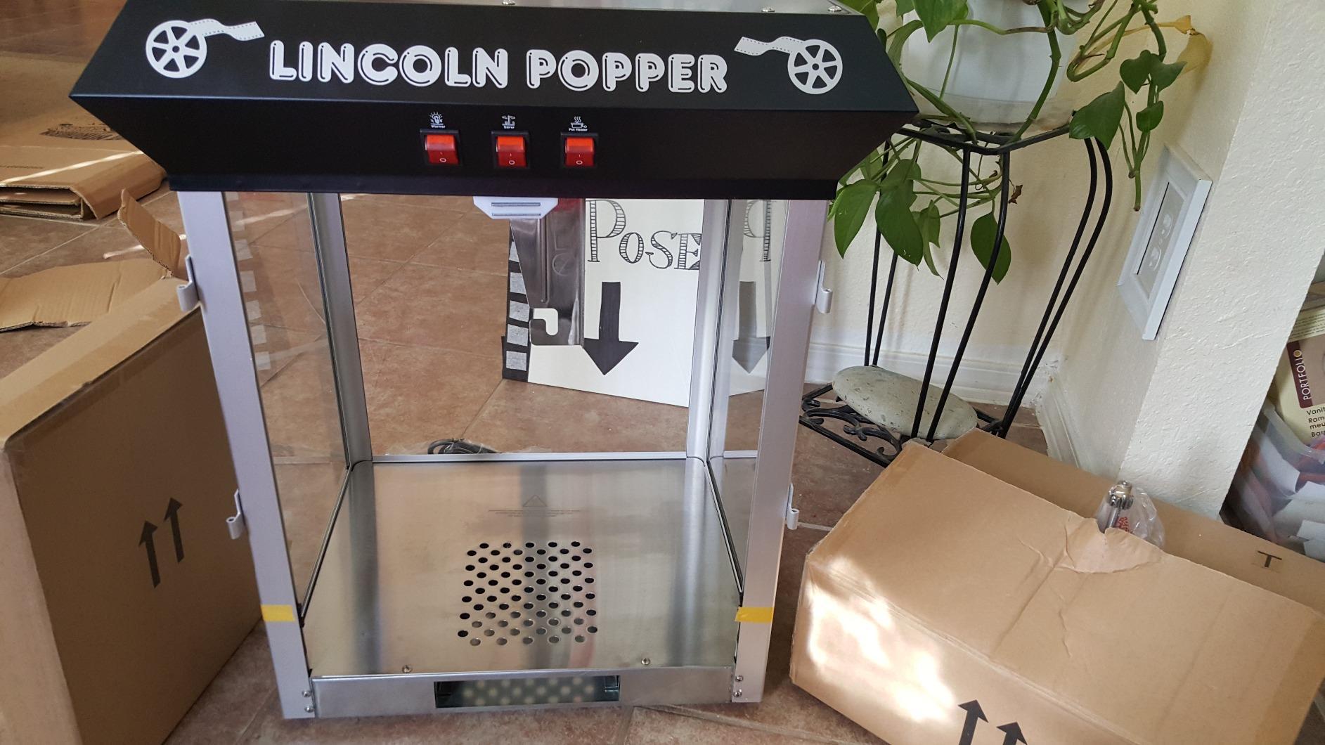 Great Northern Popcorn Company Black Bar Style Lincoln 8 Ounce Antique Popcorn Machine customer photo 2