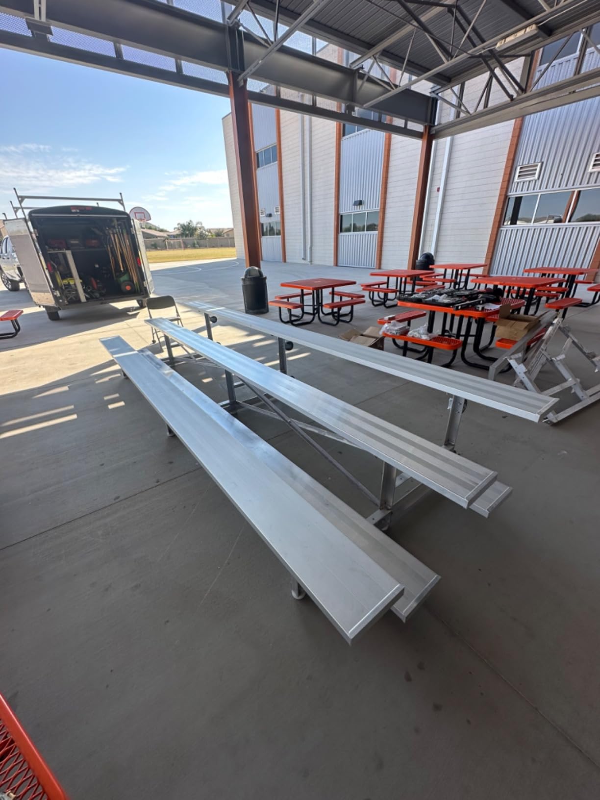 BSN SPORTS 3 Row 15' Tip n Roll Bleacher (Seats 30) (EA) customer photo 1