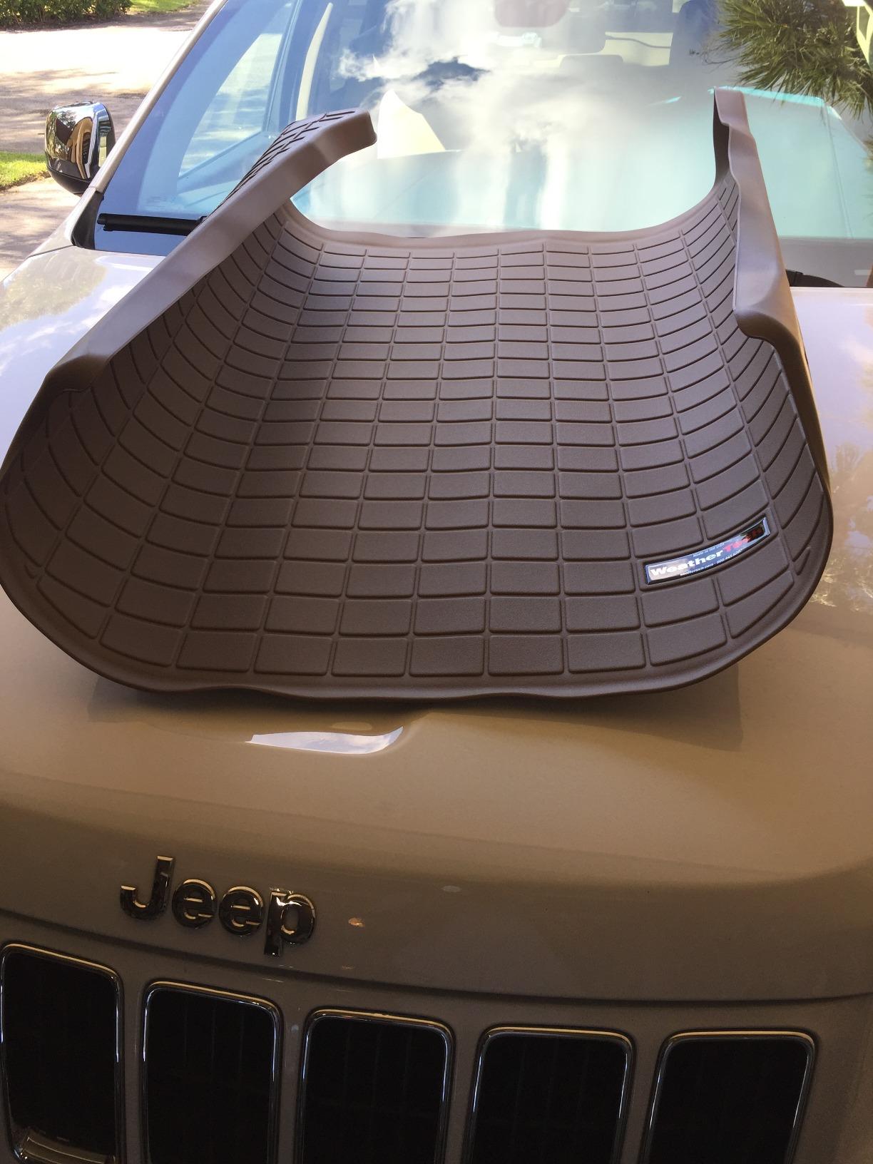 WeatherTech Cargo Trunk Liner for Jeep Grand Cherokee, Grand Cherokee Behind 2nd Row (40469), Black customer photo 2