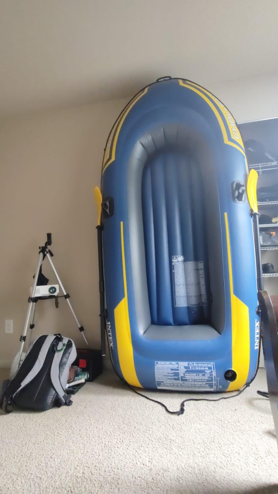 INTEX Challenger Inflatable Boat Set: Includes Deluxe 48in Boat Oars and High-Output Pump customer photo 1