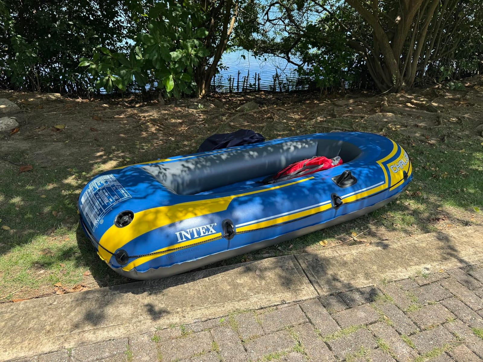 INTEX Challenger Inflatable Boat Set: Includes Deluxe 48in Boat Oars and High-Output Pump customer photo 2