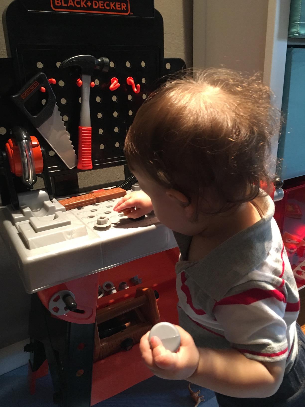 JAKKS Pacific Black+Decker Kids Workbench - Power Tools Workshop - Build Your Own Toy Tool Box - 75 Realistic Toy Tools and Accessories customer photo 1