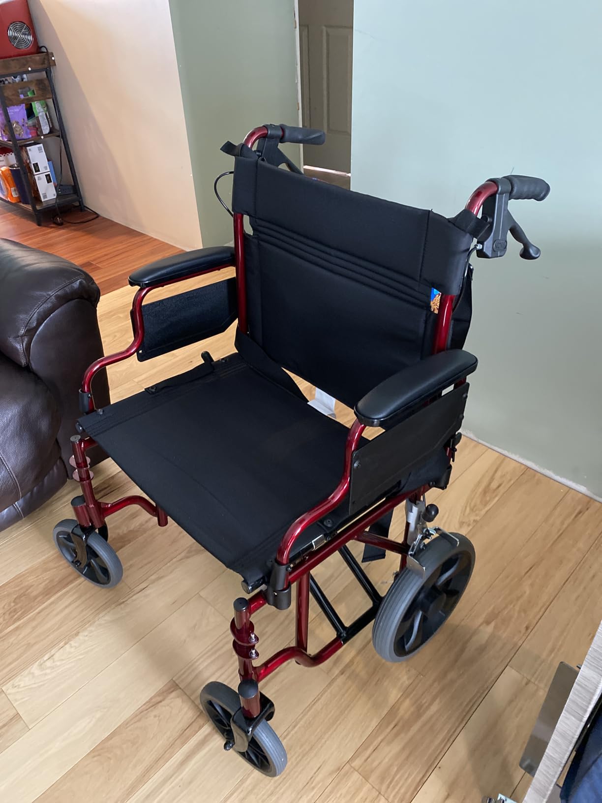 NOVA Heavy Duty Bariatric Transport Chair with 400 lb. Weight Capacity, 22