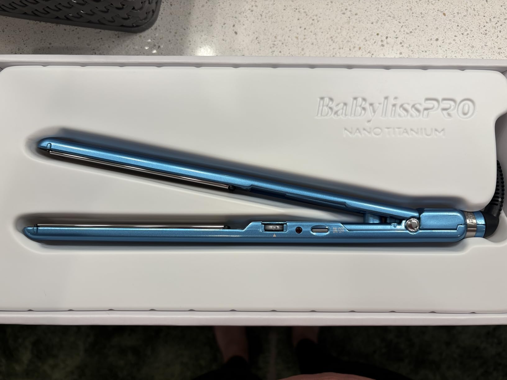 BabylissPRO Nano Titanium Ultra-Thin Hair Straightener, Professional Flat Iron, 5-Inch Extended Plates for Faster Straightening, for All Hair Types customer photo 1