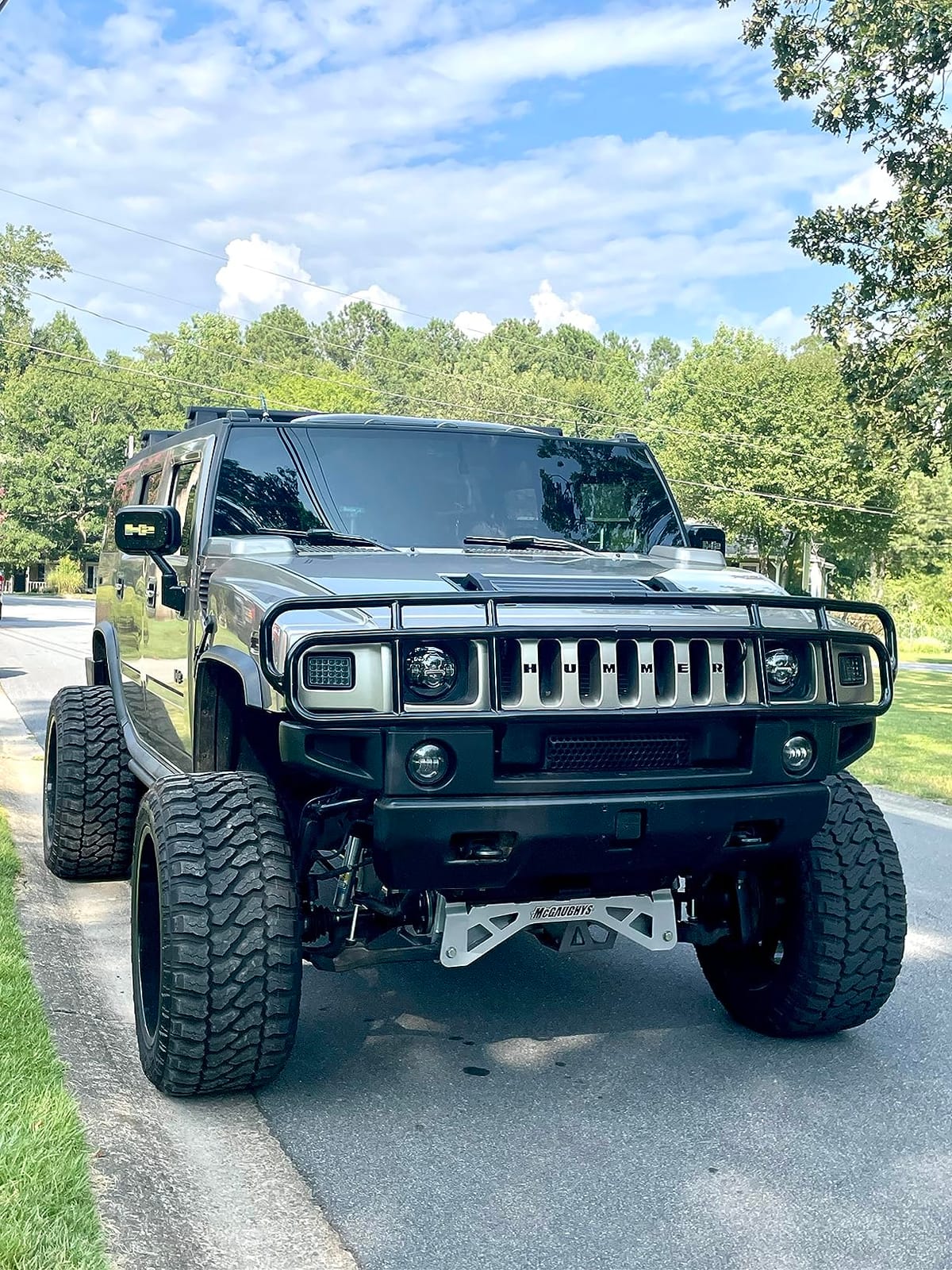 ARIES 4076 1-1/2-Inch Black Steel Grille Guard, No-Drill, Select Hummer H2 customer photo 1