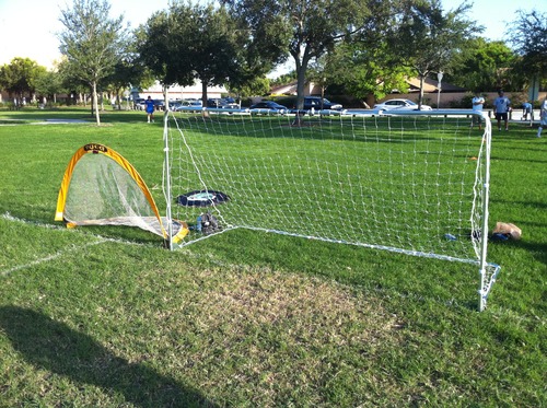 PUGG Pop Up Soccer Goal - Portable Training Set With Knitted Poly Net, The Original Pickup Game Goal, Includes Two Goals & Bag customer photo 1
