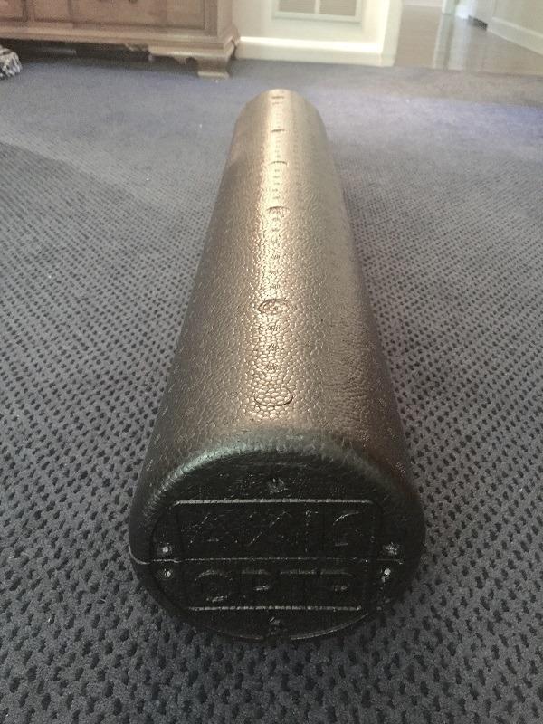 OPTP AXIS Firm Density Foam Roller - Round, Black, 36