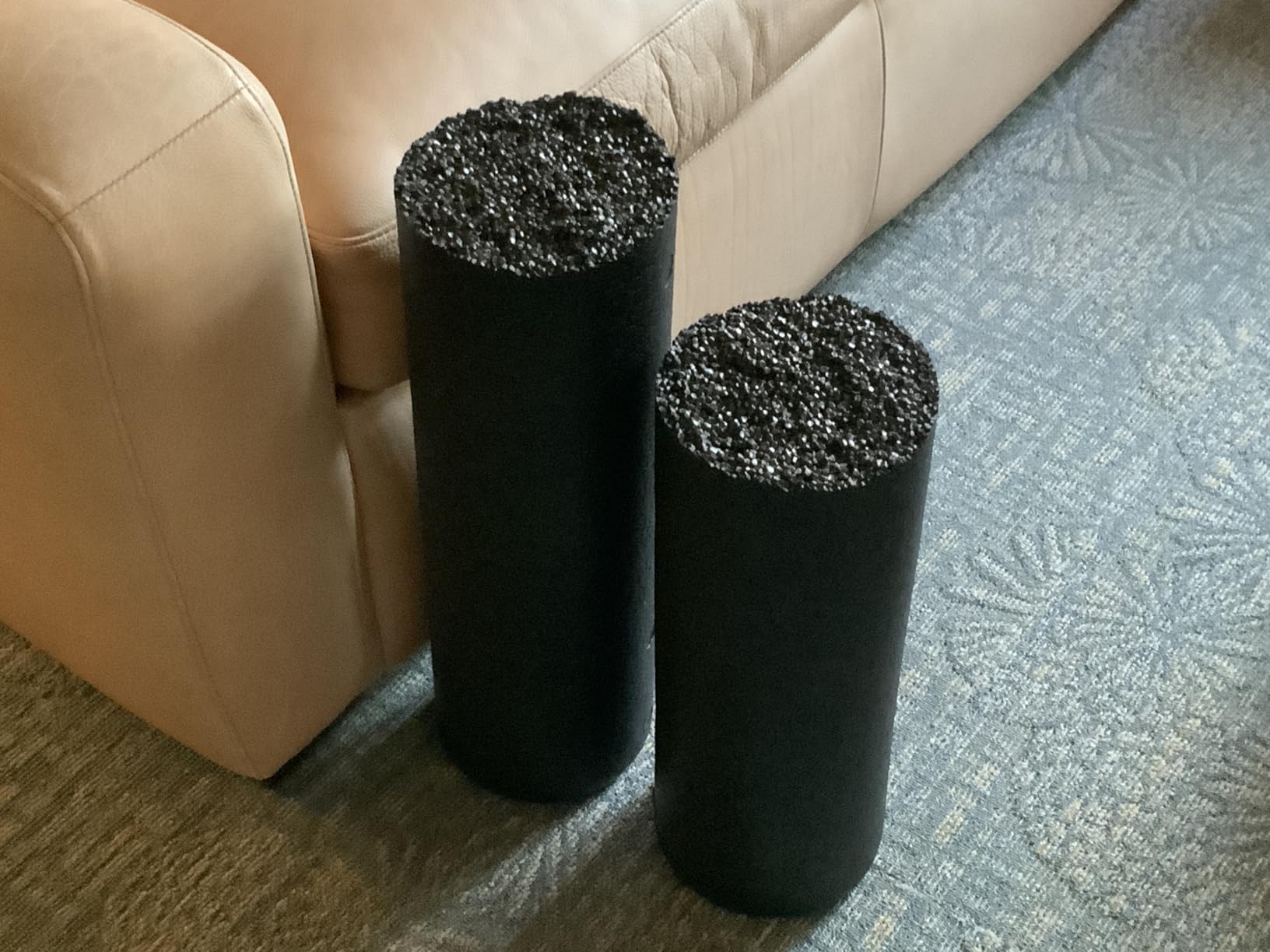 OPTP AXIS Firm Density Foam Roller - Round, Black, 36