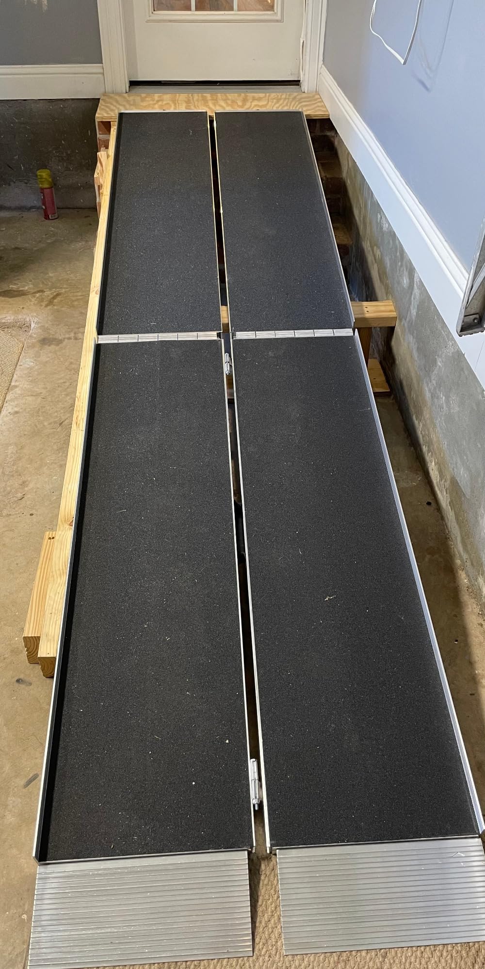 EZ-ACCESS Suitcase Trifold Wheelchair Ramp, Non Slip, 800 lb, Home, 7 ft | Portable Folding, Non Slip Applied Surface, Self-Adjusting Bottom Transition Plates, 800 Lb Capacity, Home Steps and Doorways customer photo 1