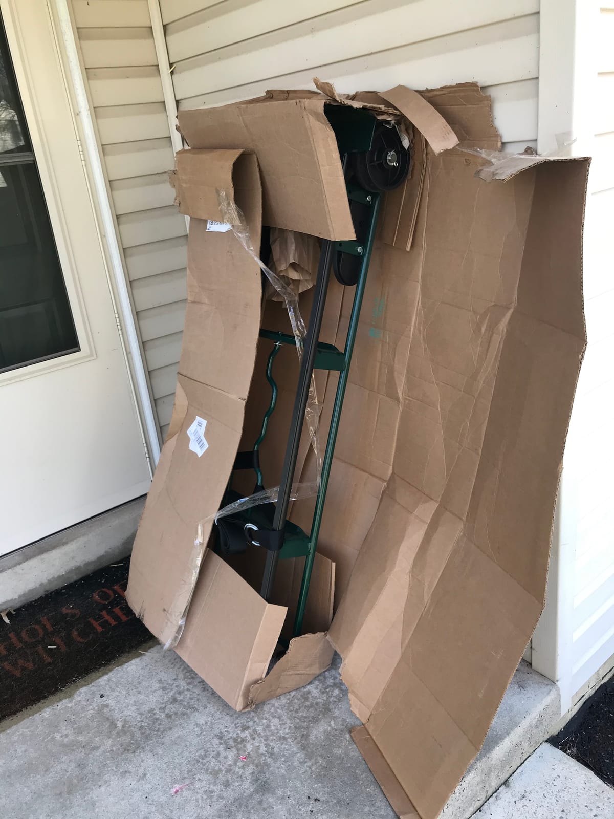 Harper Trucks 6781 Appliance Hand Truck, Dark Green | Appliance dolly with stair glides, securing strap and rubber wheels for delivery, moving, remodeling and HVAC installation customer photo 2
