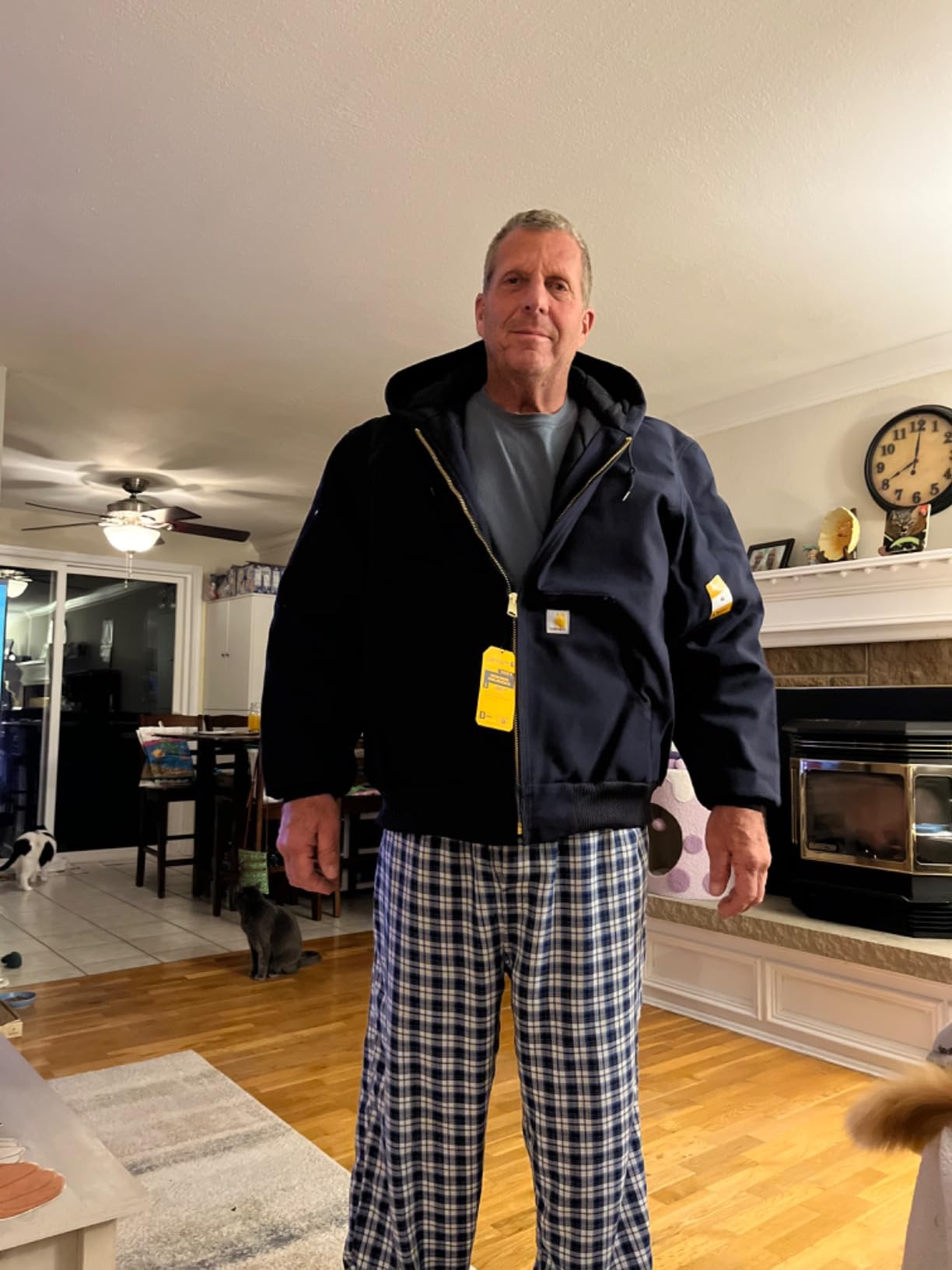 Carhartt Men's Loose Fit Firm Duck Insulated Flannel-lined Active Jacket customer photo 2