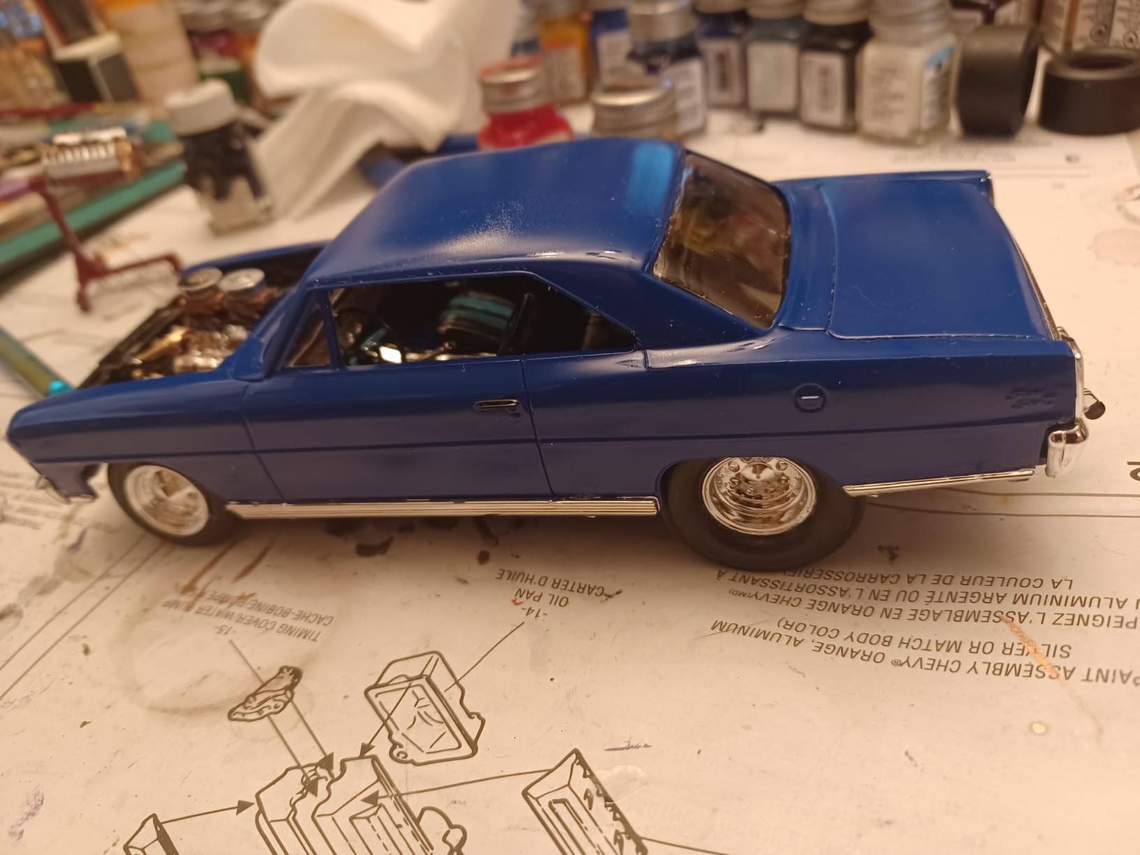 AMT636R Skill 2 Model Kit 1966 Chevrolet Nova Pro Street 1:25 Scale Model customer photo 1