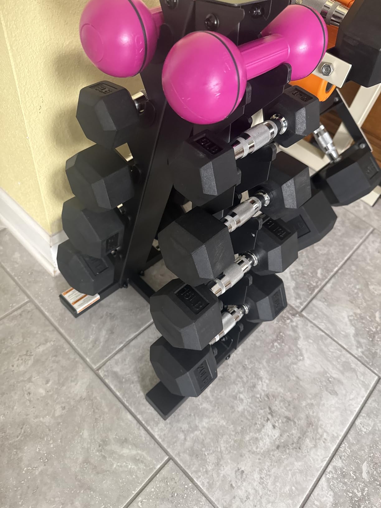 CAP A-Frame Dumbbell Weight Rack customer photo 1