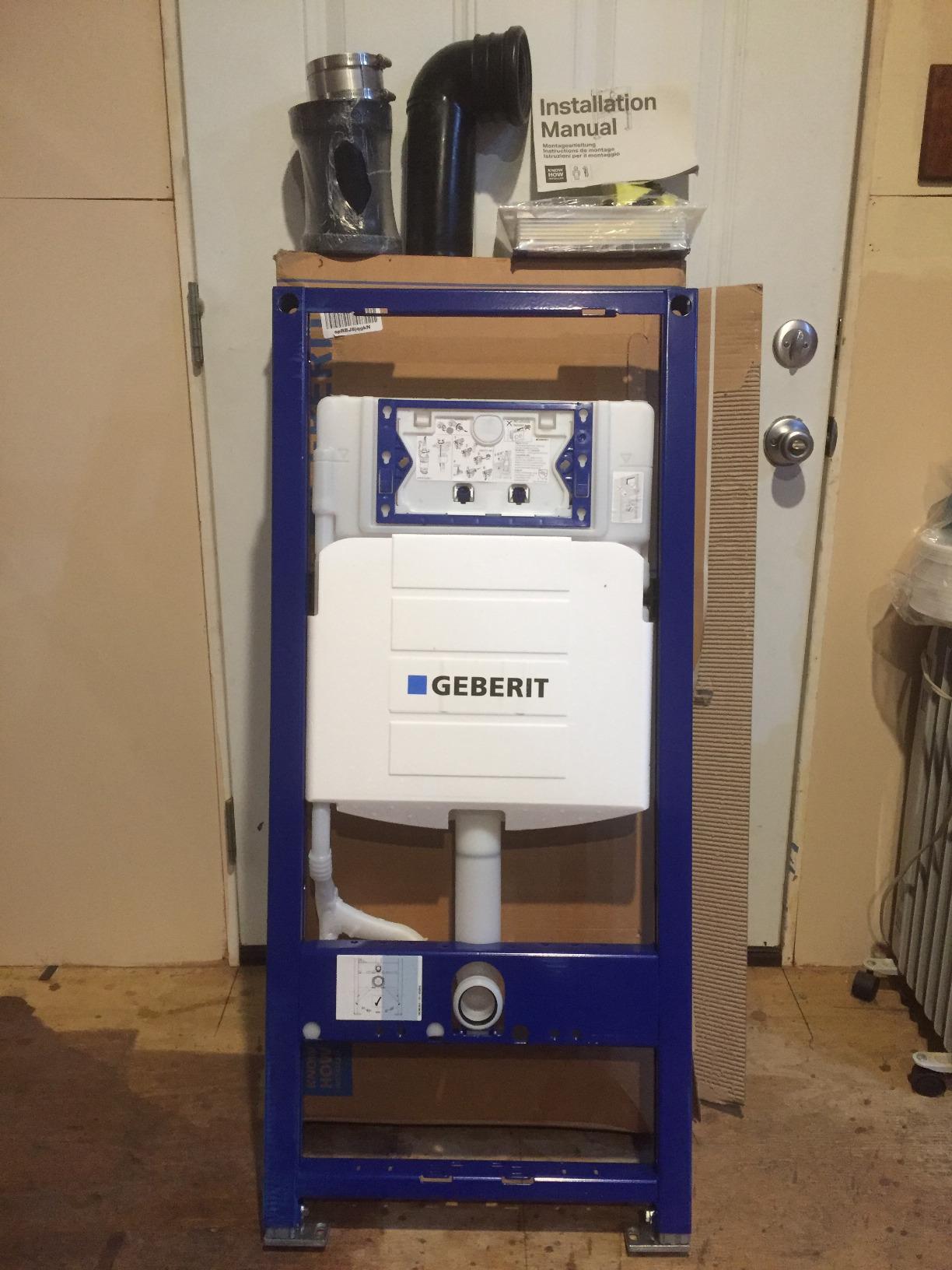 Duravit Geberit 111.335.00.5 DuoFix In-Wall System with Sigma Concealed Tank for 2x6 Wall Construction customer photo 2
