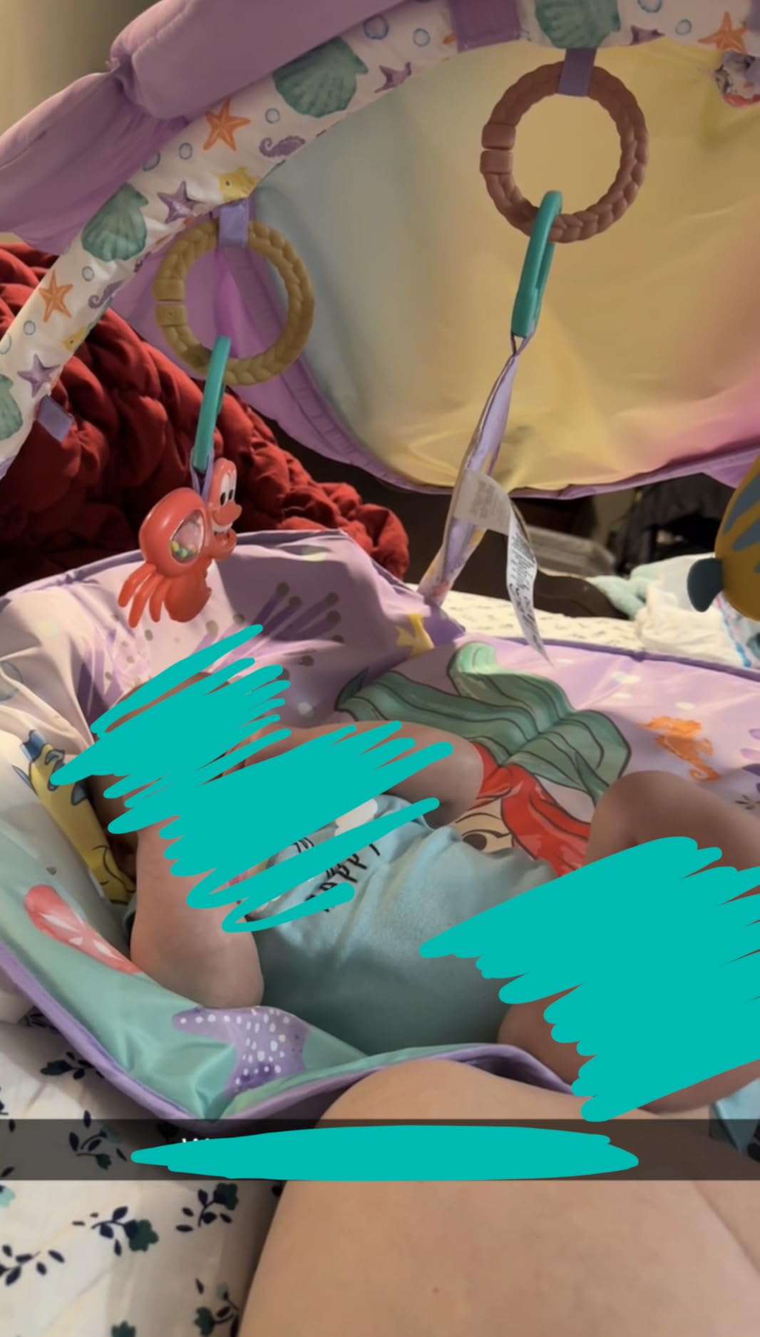 Bright Starts Disney Baby Finding Nemo Mr. Ray Ocean Lights & Music Gym, Ages Newborn + customer photo 2